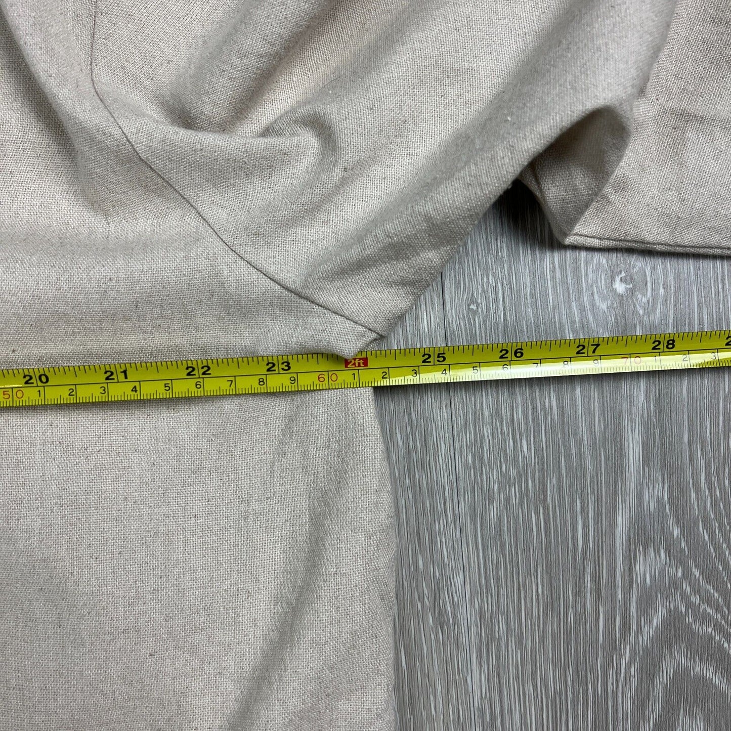 Meshki Womens Tasha Oversized Beige Linen Shirt Size Small (New)
