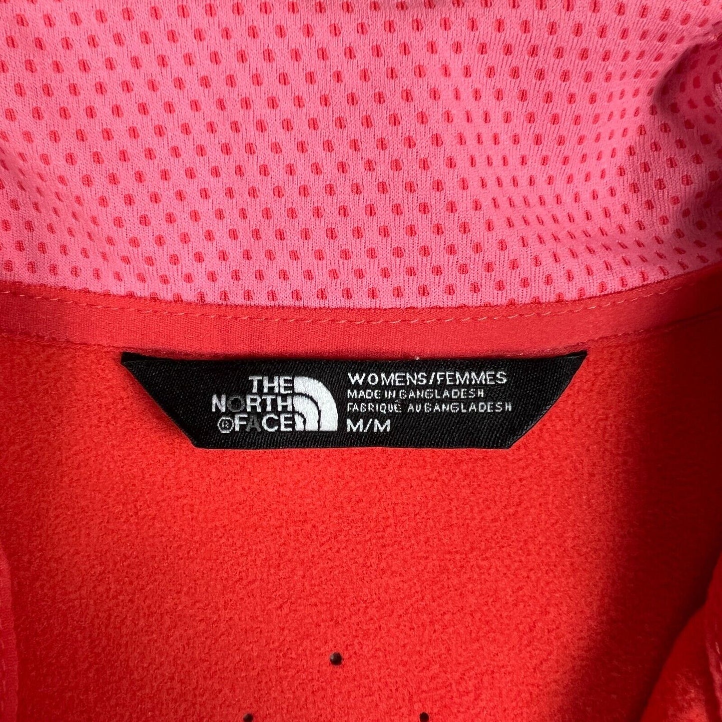 The North Face Womens Orange & Grey Full Zip Jacket Size Medium