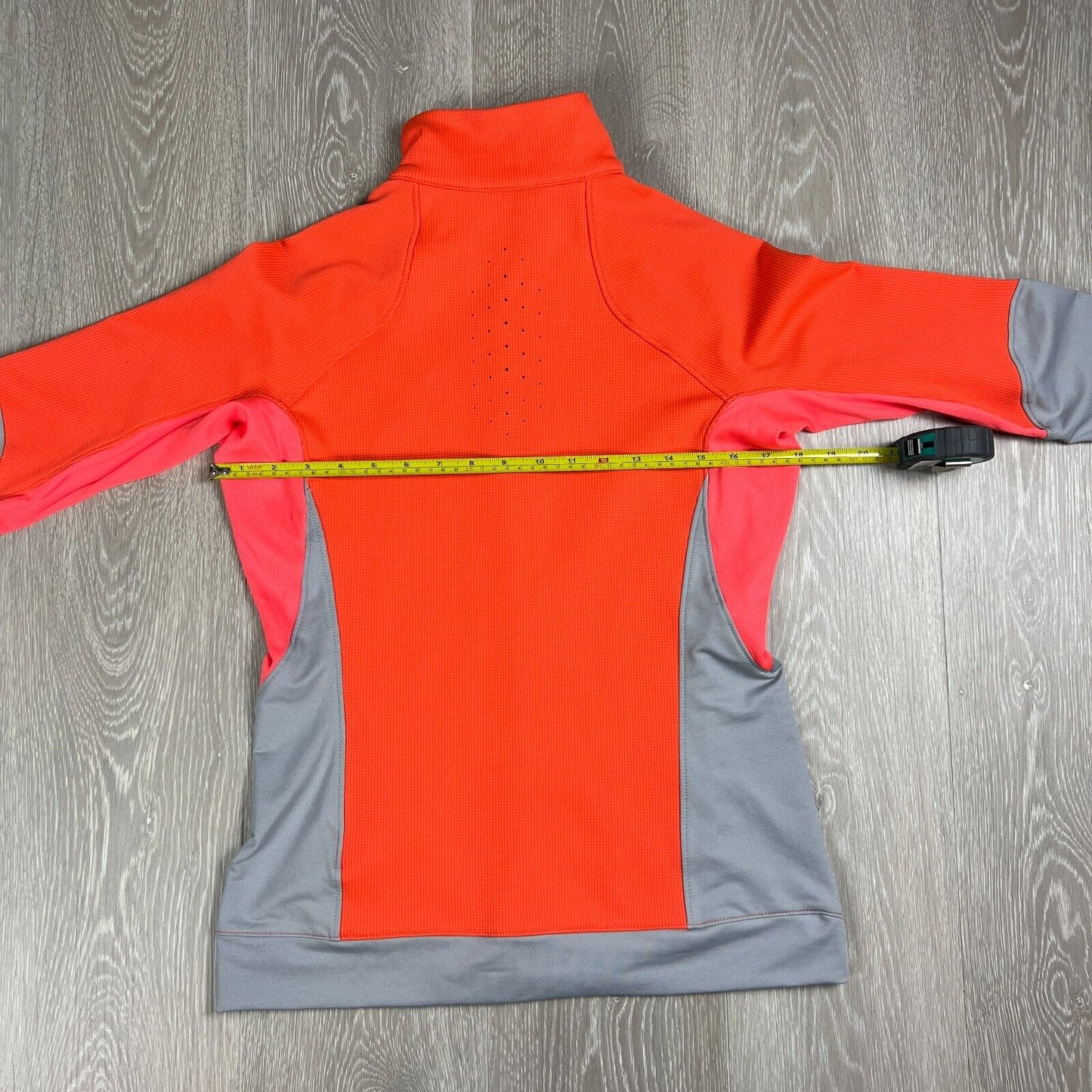 The North Face Womens Orange & Grey Full Zip Jacket Size Medium