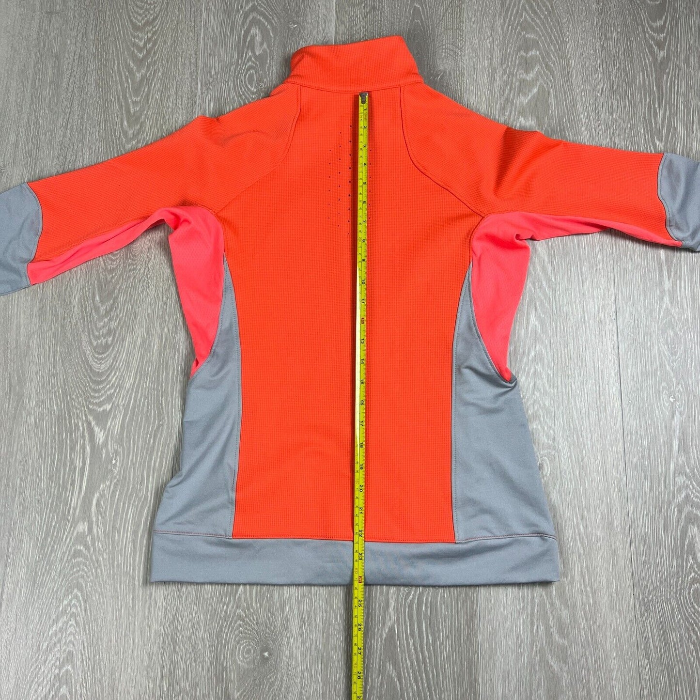 The North Face Womens Orange & Grey Full Zip Jacket Size Medium