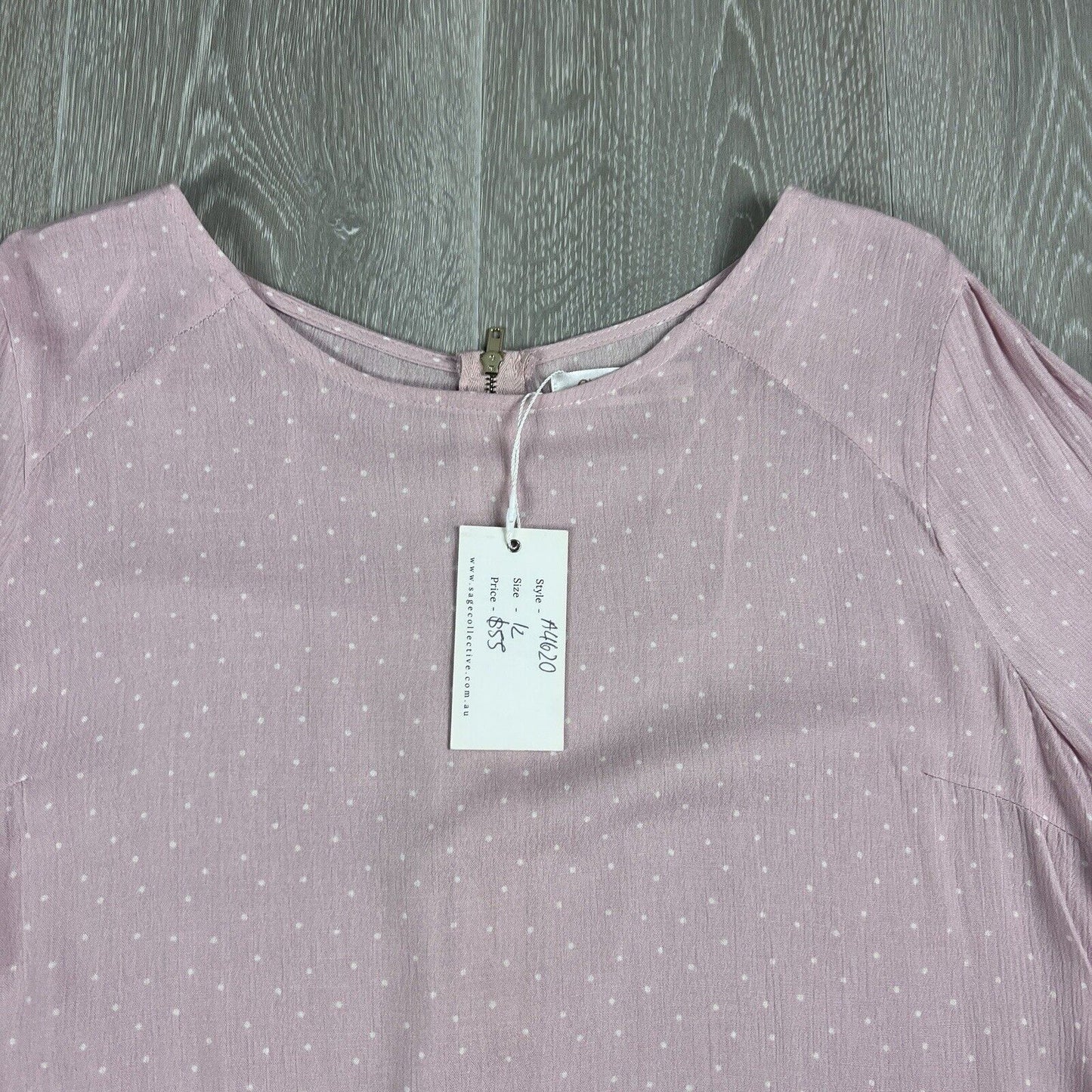 Miracle Boutique Sage Collection Womens Pink Blouse Size 12 (new)
