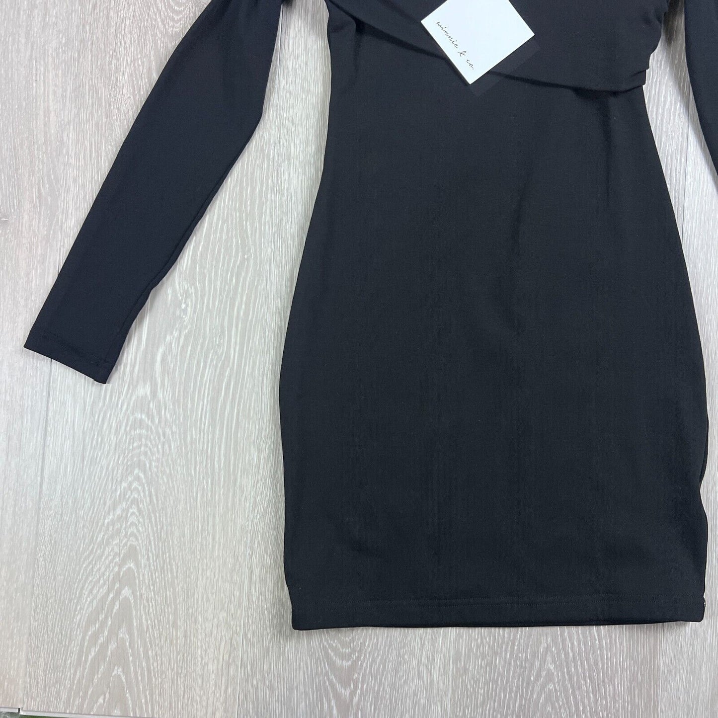 Winnie & Co Womens Black One Shoulder Short Dress Size 8 (New)