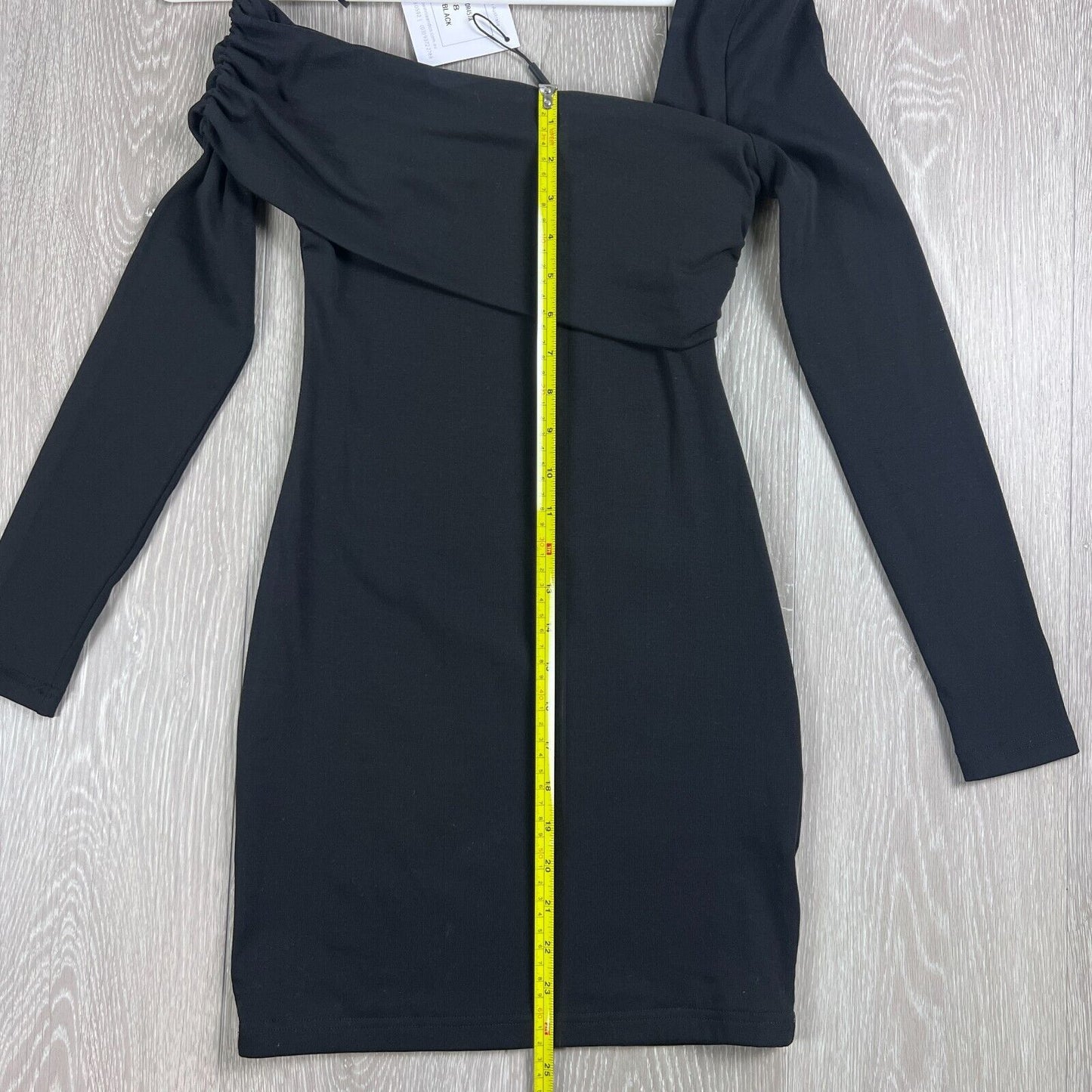 Winnie & Co Womens Black One Shoulder Short Dress Size 8 (New)