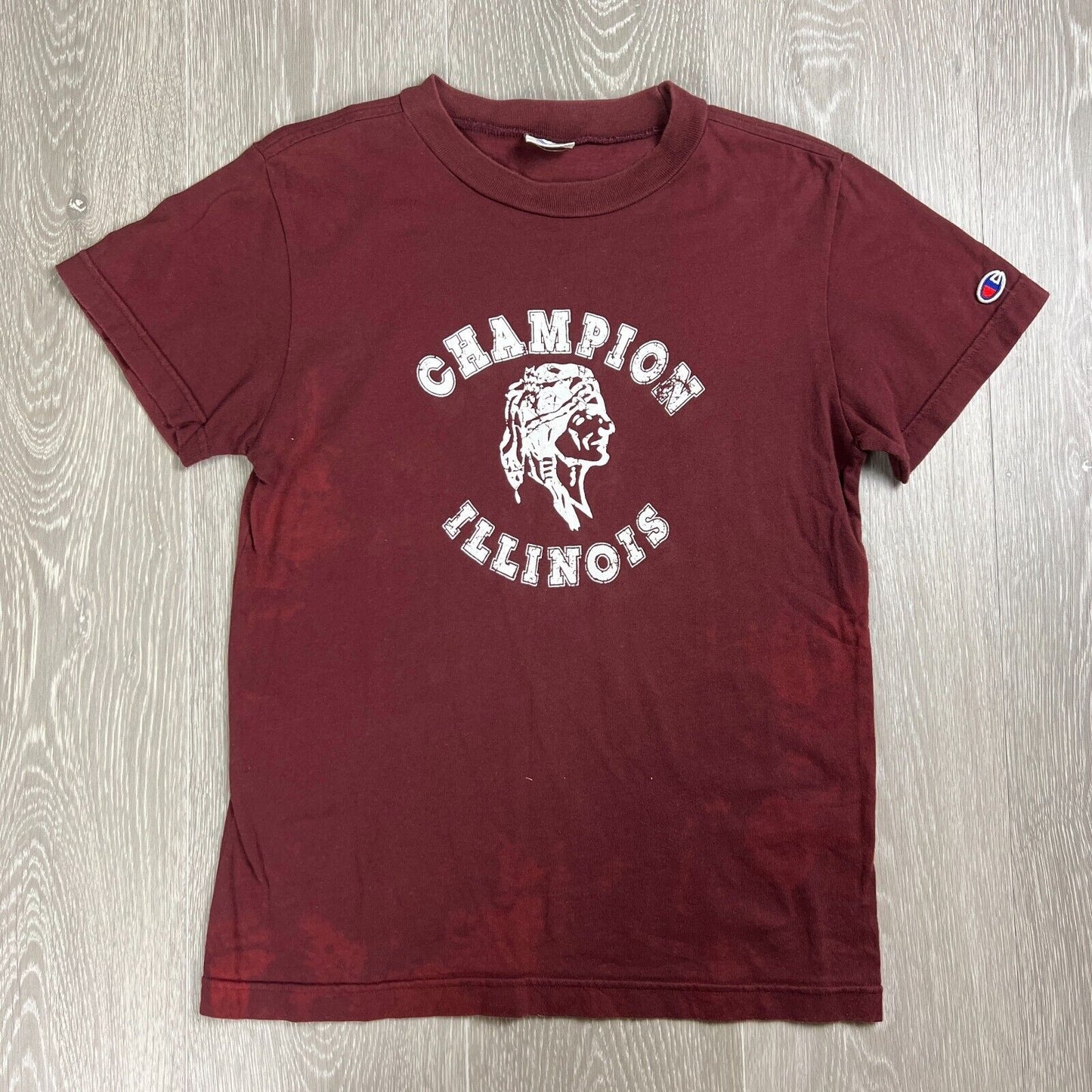 Champion Illinois Maroon T-Shirt Size Small
