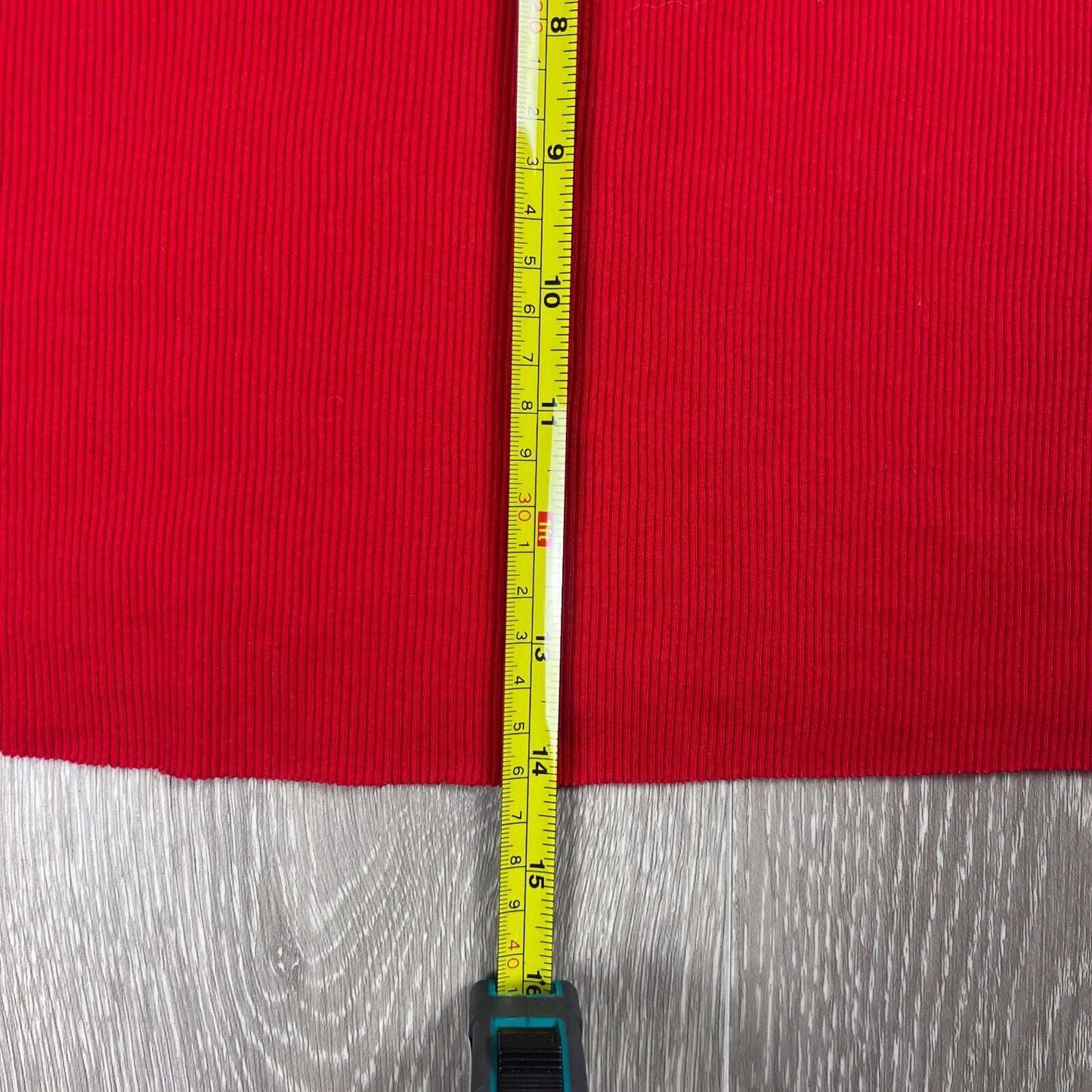 Stussy Womens Red Ribbed Cropped Tank Top Size 10