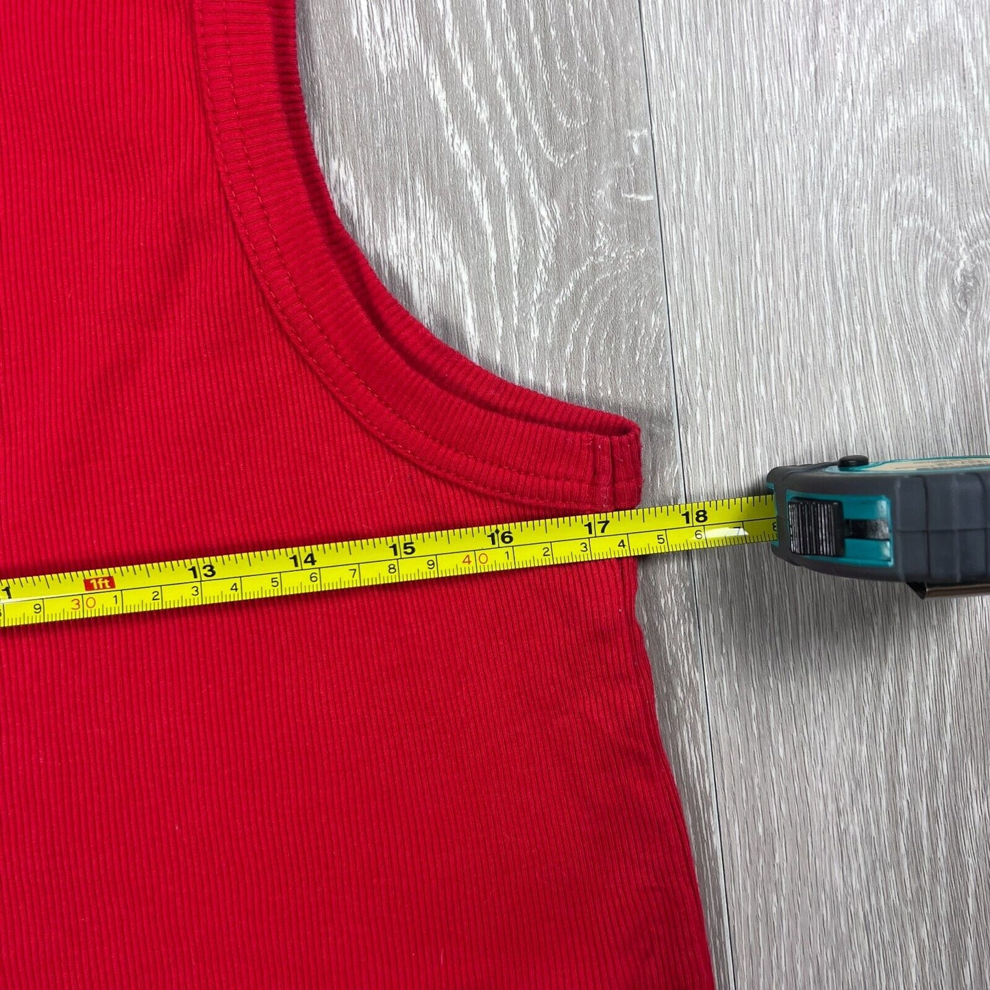Stussy Womens Red Ribbed Cropped Tank Top Size 10