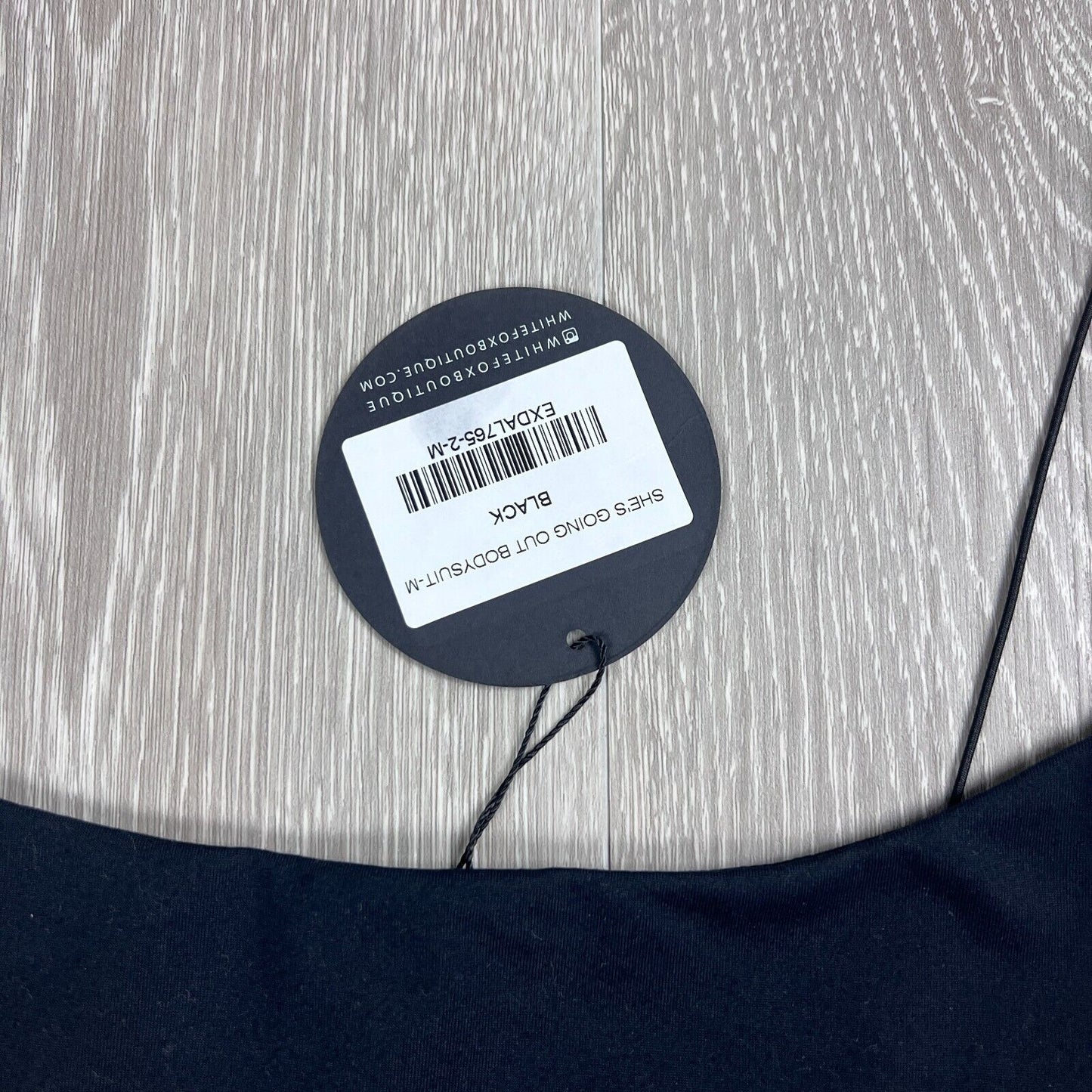 White Fox Womens Black She's Going Out Bodysuit Size M (new)