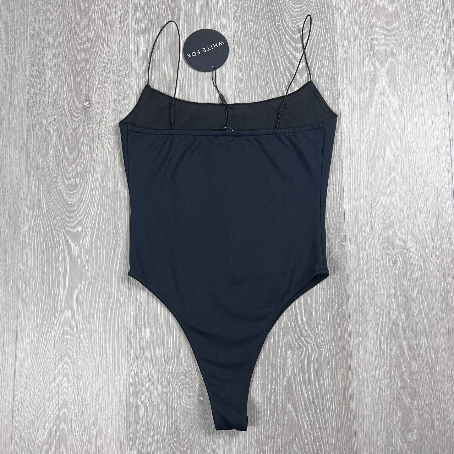 White Fox Womens Black She's Going Out Bodysuit Size M (new)