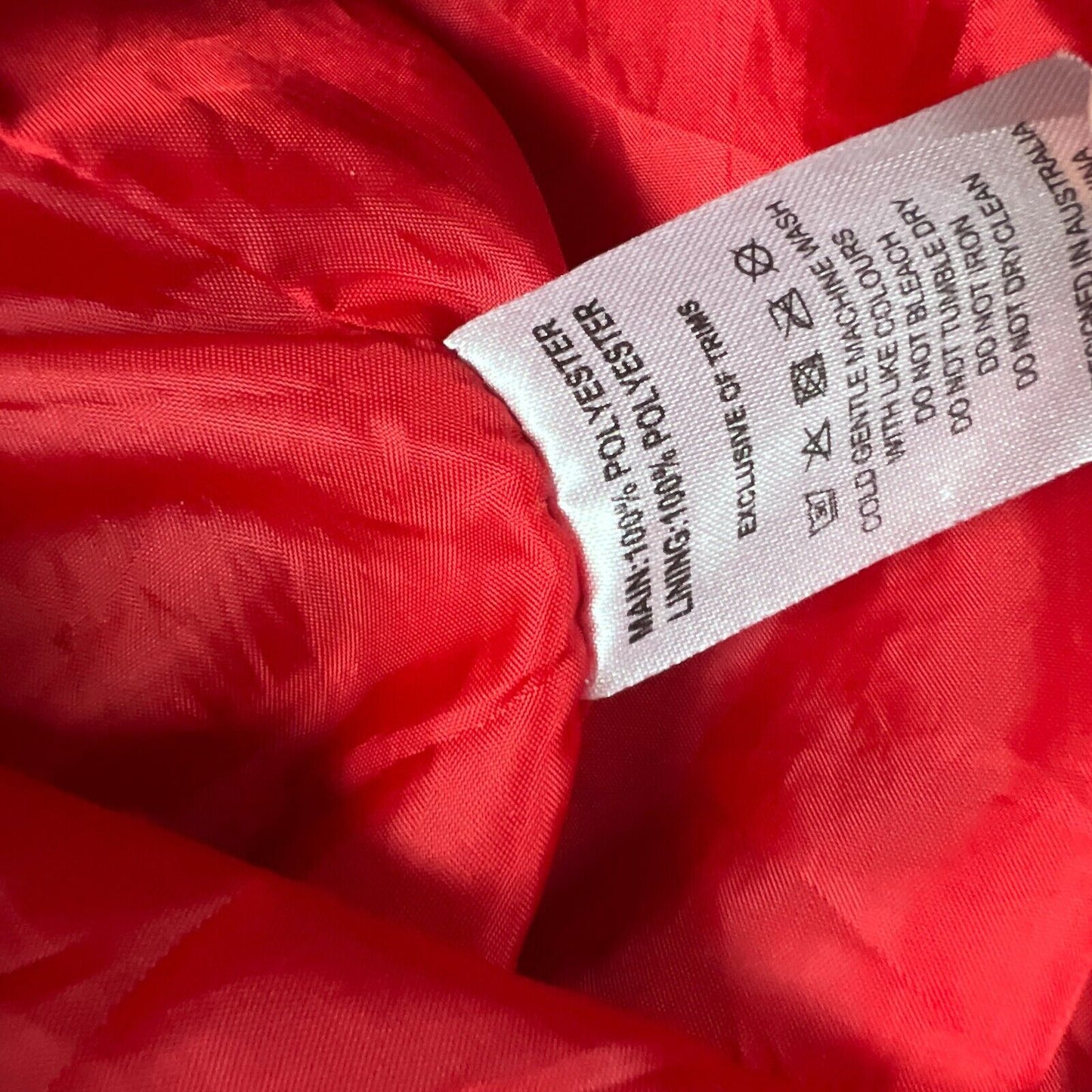 Saski Collection Womens Red Cropped Full Zip Hooded Jacket Size XL