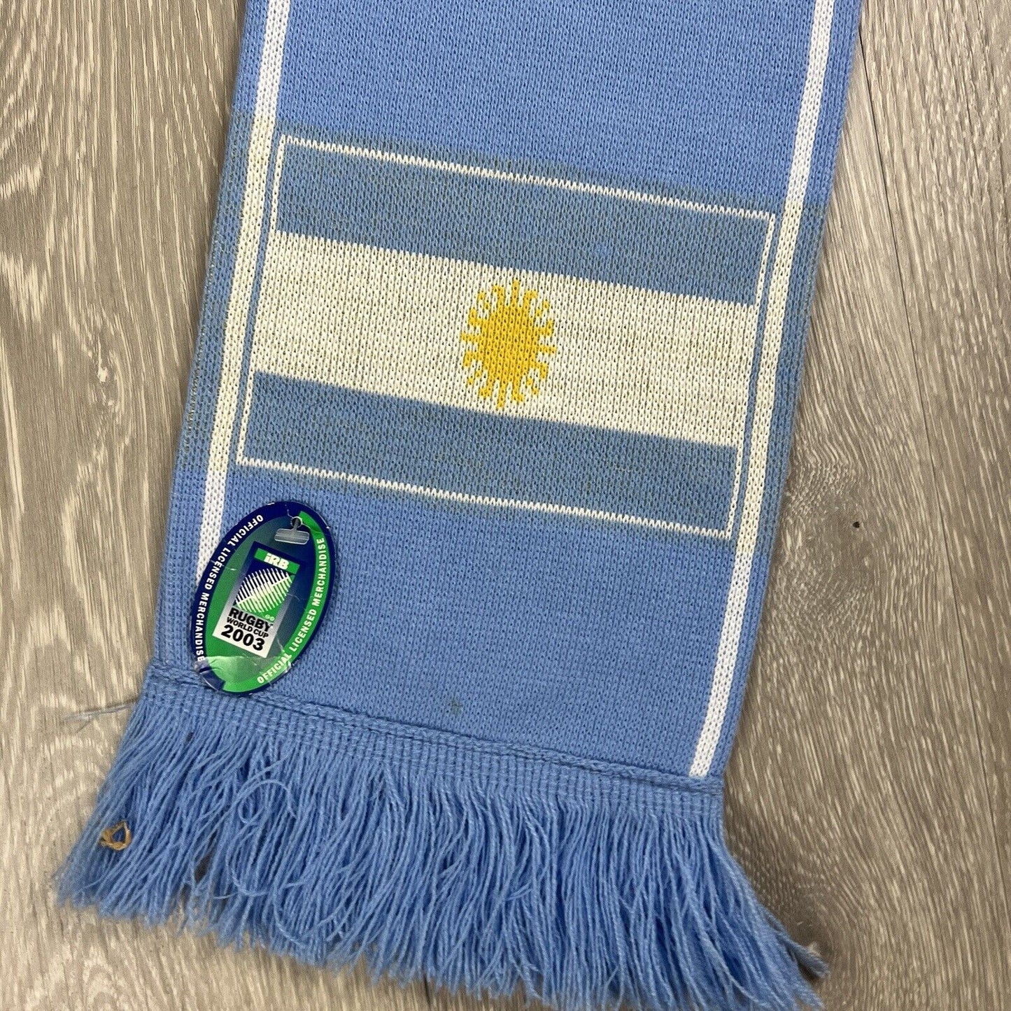 2003 Rugby Union World Cup Argentina Pumas Supporter Scarf (New)