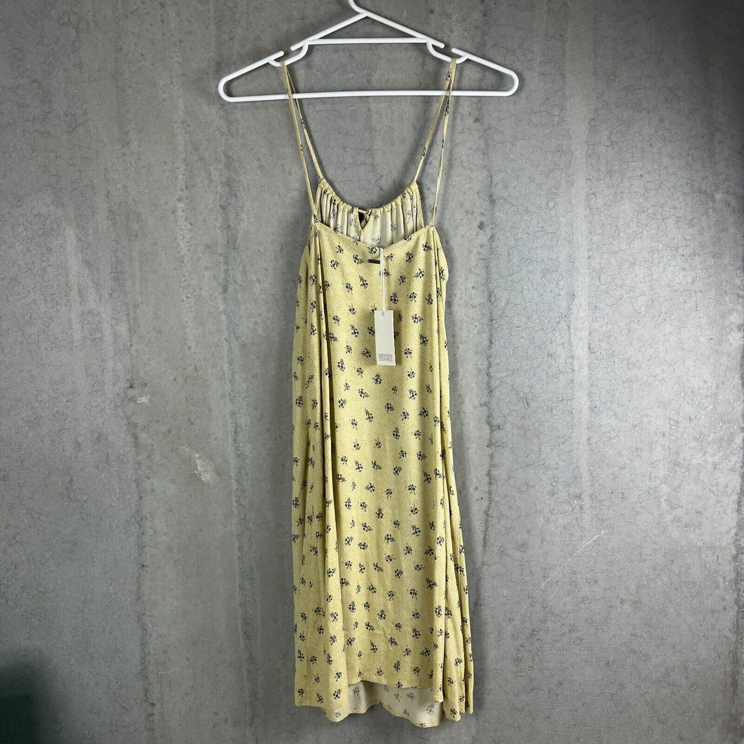 Ghanda Womens Yellow Maxi Dress Size M (New)