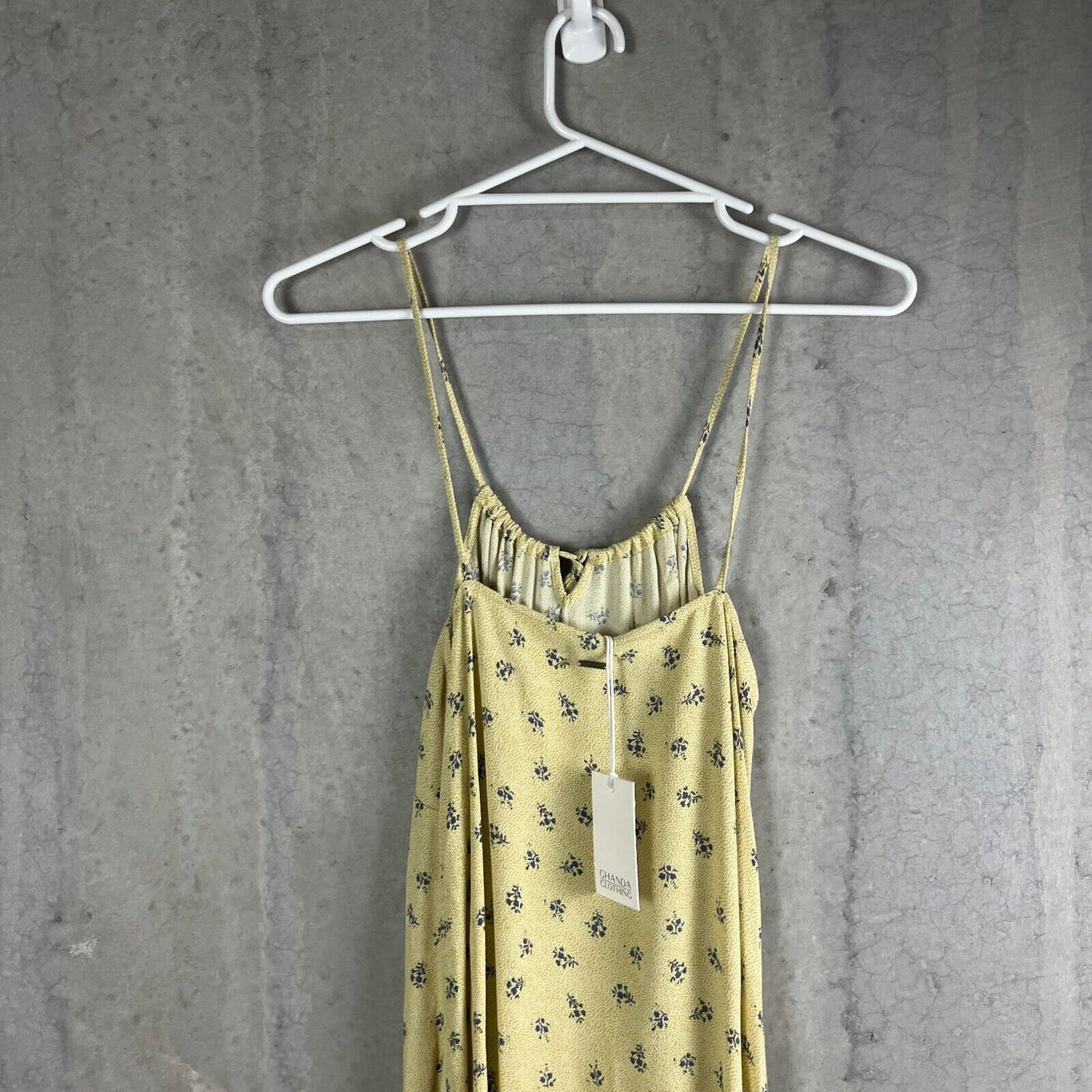 Ghanda Womens Yellow Maxi Dress Size M (New)