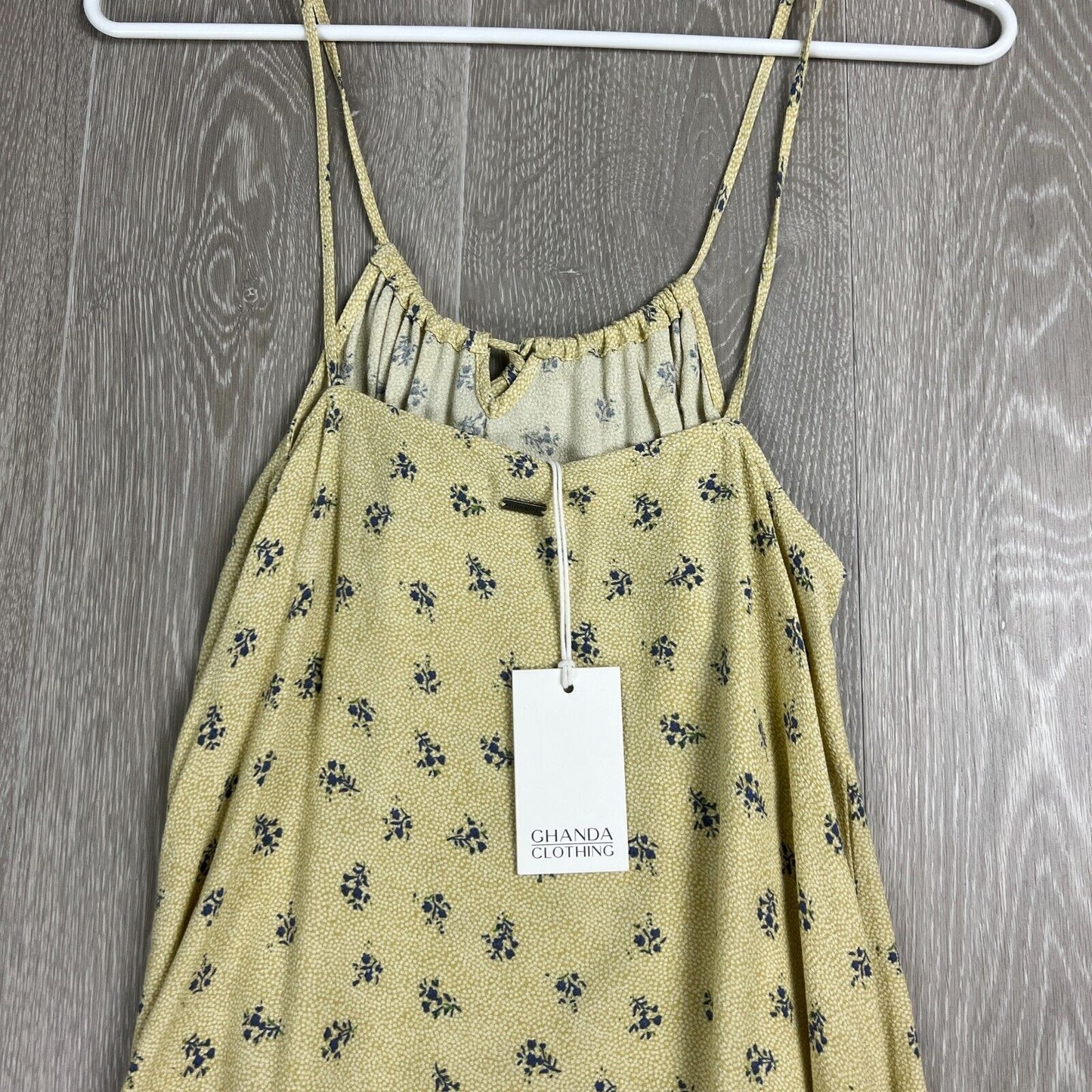Ghanda Womens Yellow Maxi Dress Size M (New)