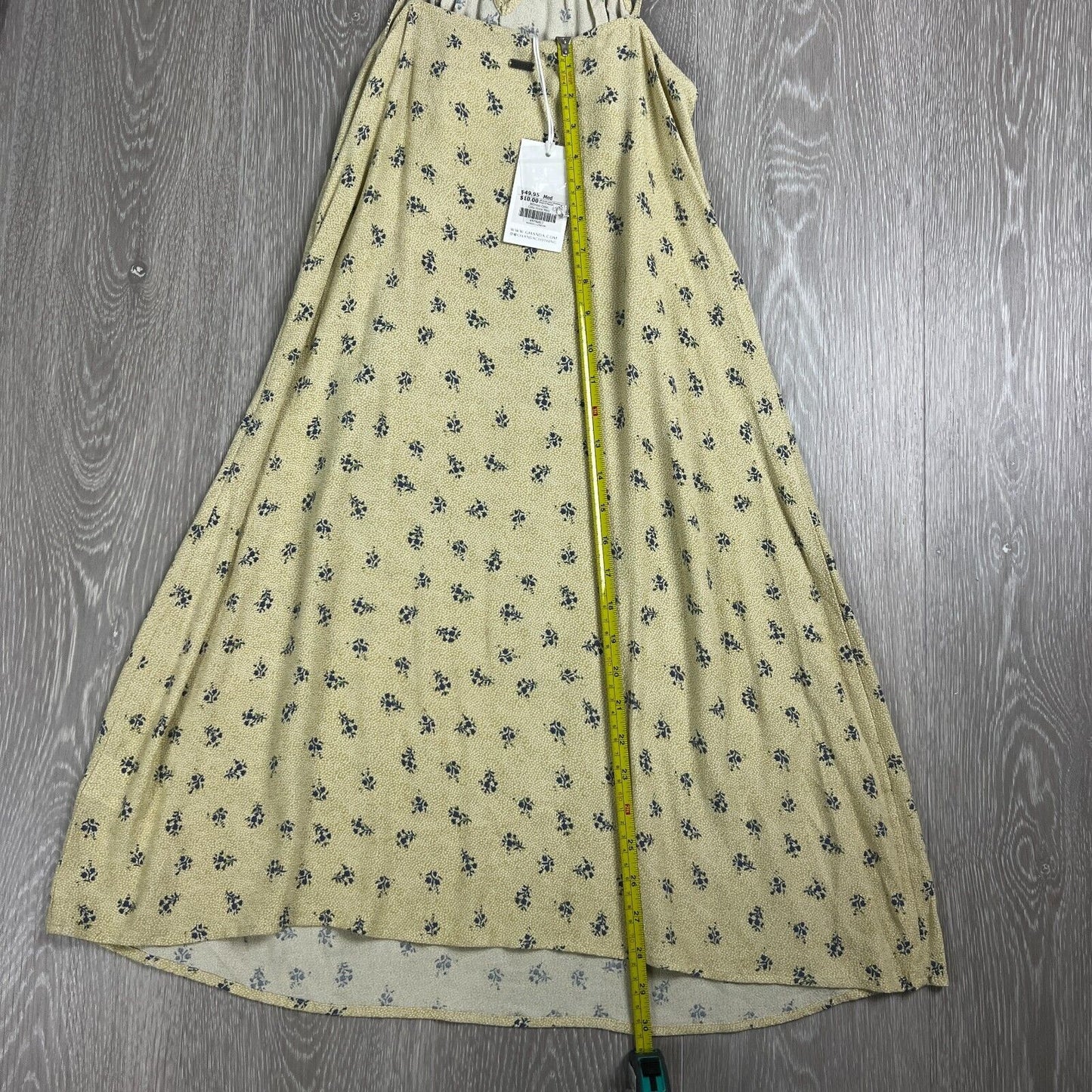 Ghanda Womens Yellow Maxi Dress Size M (New)