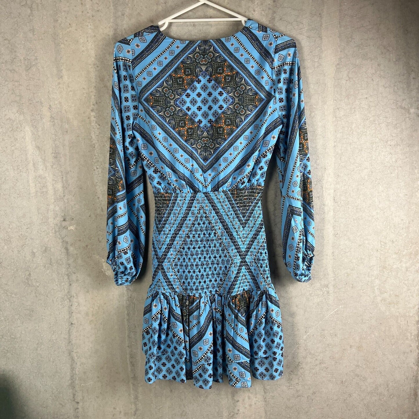 SHEIKE Womens Blue Long Sleeve Dress Size 8