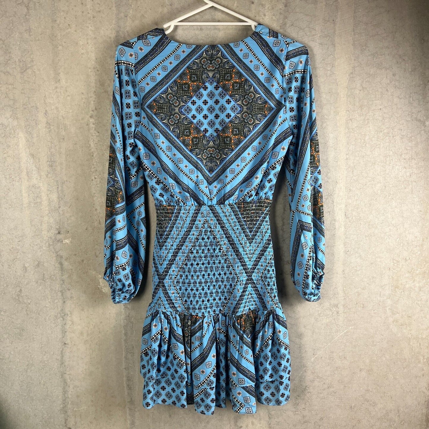 SHEIKE Womens Blue Long Sleeve Dress Size 8