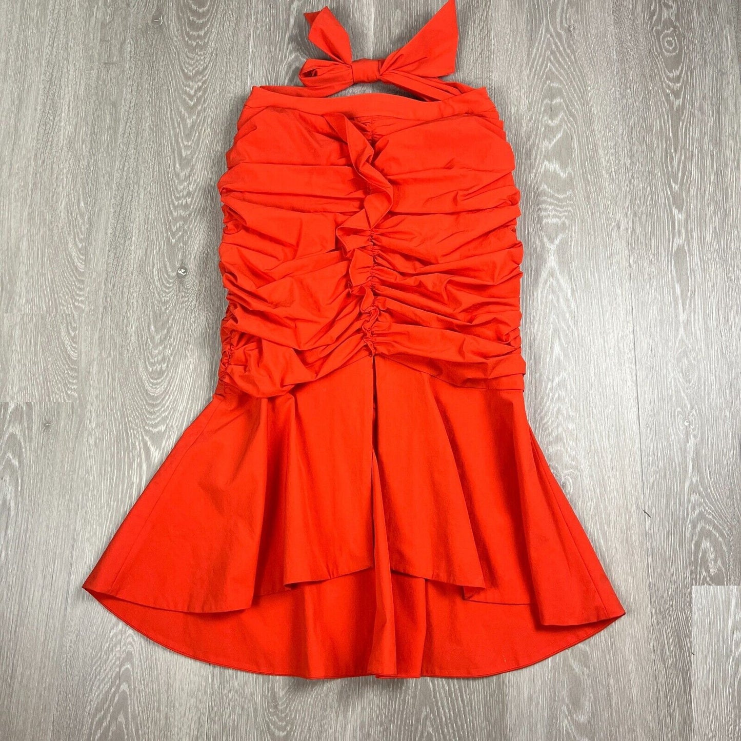 Rebecca Vallance Womens Ruffled Strapless Dress Size 10