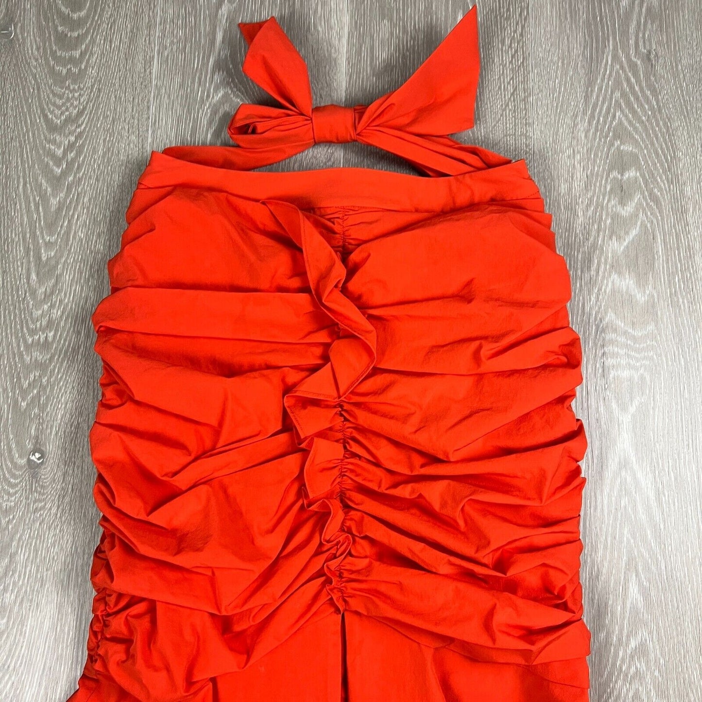 Rebecca Vallance Womens Ruffled Strapless Dress Size 10