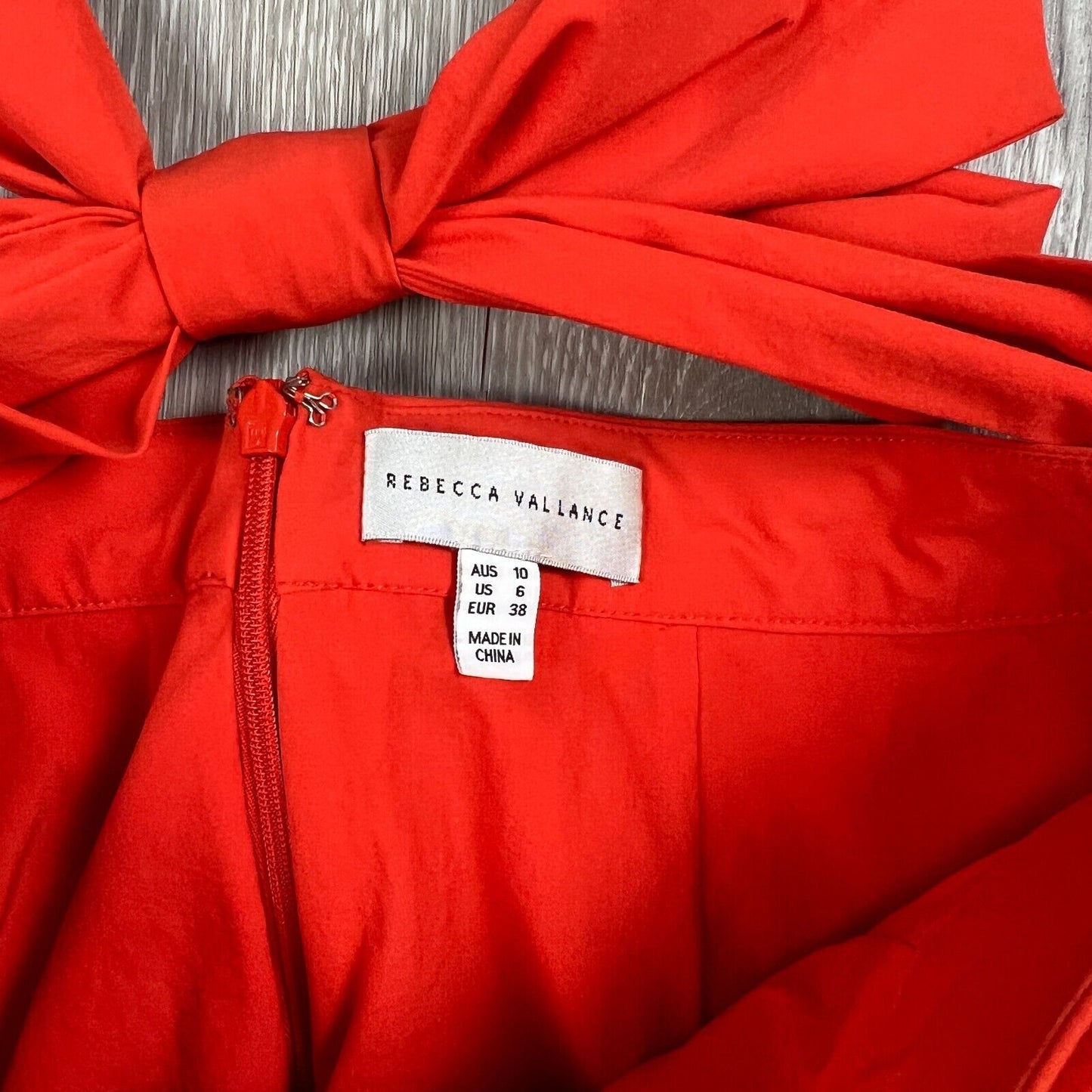 Rebecca Vallance Womens Ruffled Strapless Dress Size 10