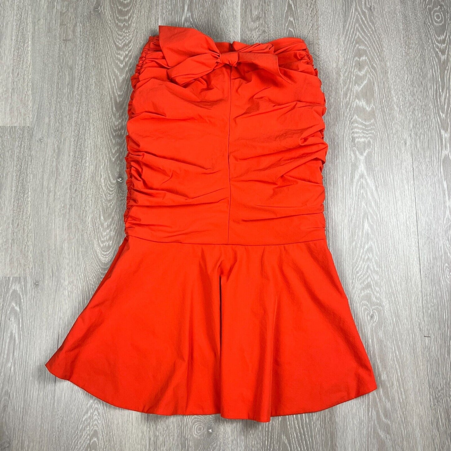 Rebecca Vallance Womens Ruffled Strapless Dress Size 10