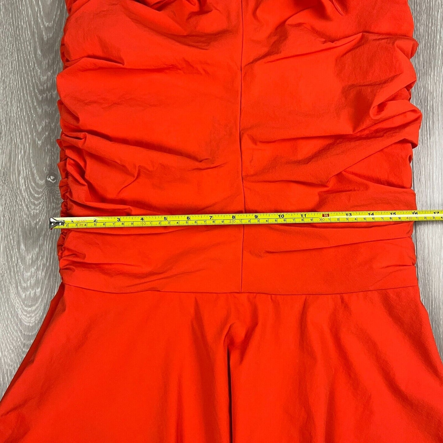 Rebecca Vallance Womens Ruffled Strapless Dress Size 10