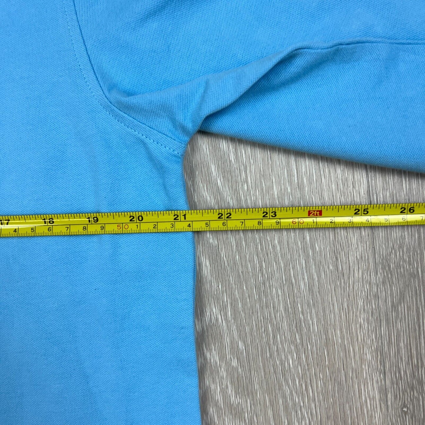 Country Road Australian Open Mens Blue Long Sleeve Polo Shirt Size Medium (New)