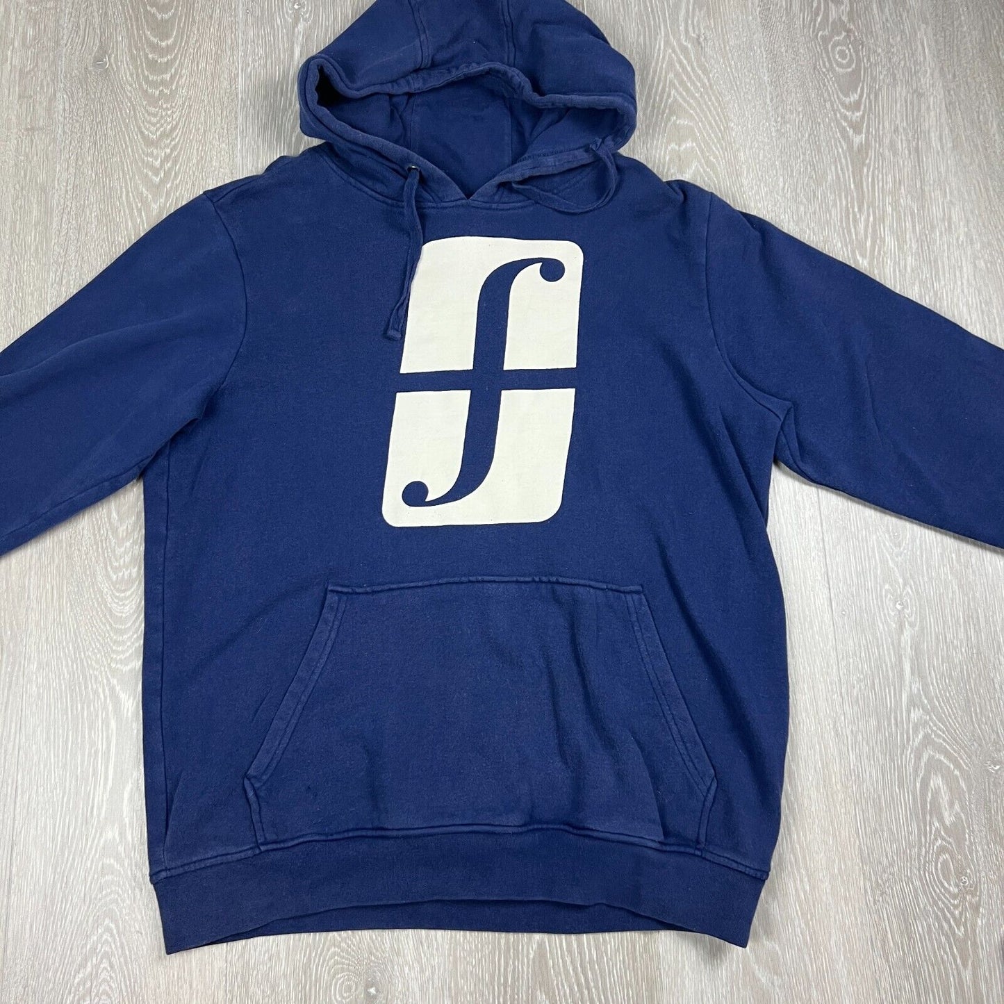 Vintage Forum Snowboards Mens Blue Oversized Hoodie Size Small