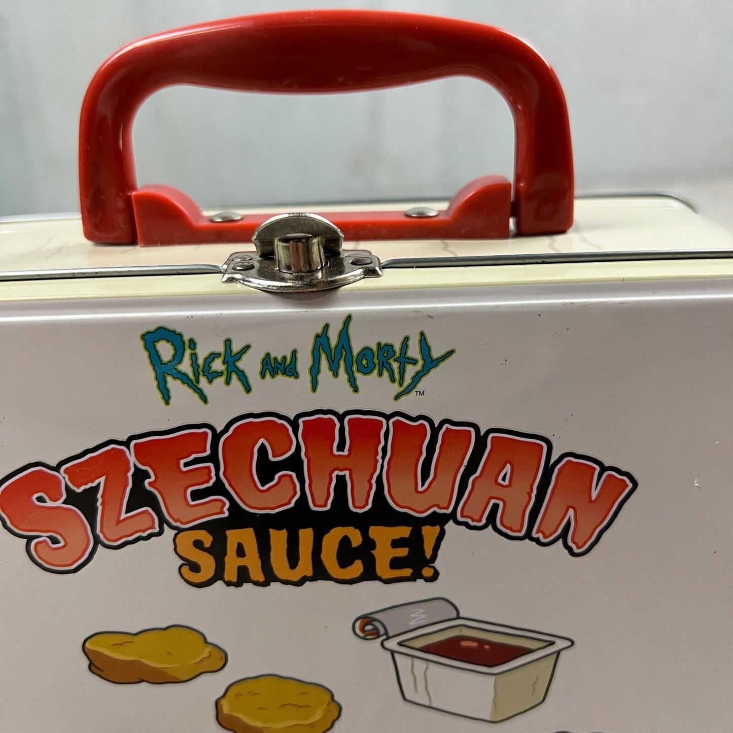 Rick & Morty Szechuan Sauce Metal Lunch Box