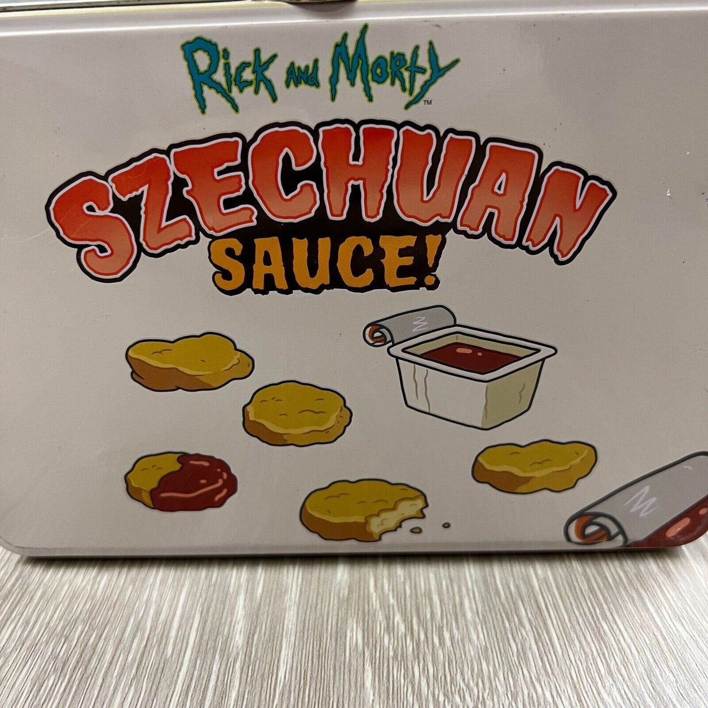 Rick & Morty Szechuan Sauce Metal Lunch Box