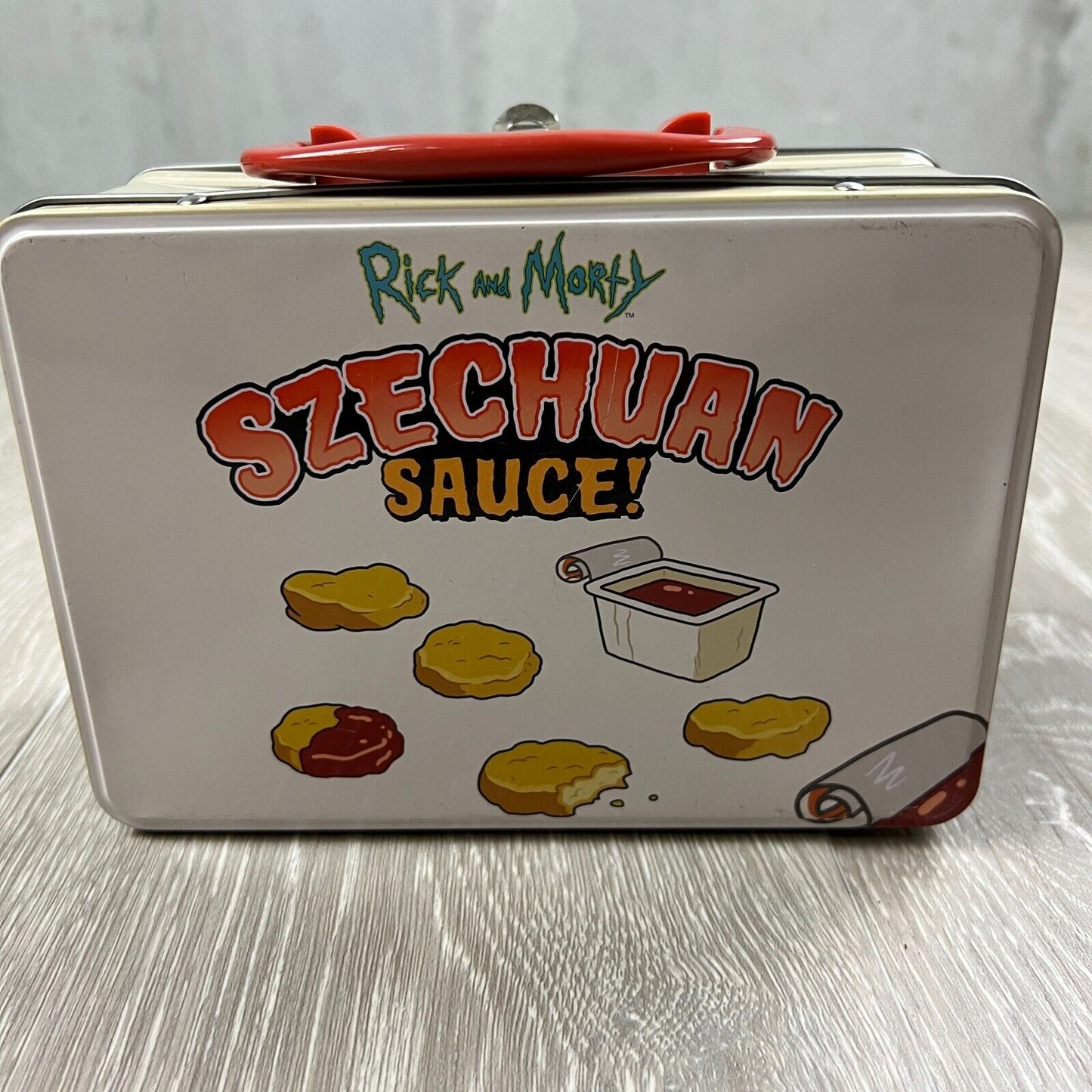Rick & Morty Szechuan Sauce Metal Lunch Box