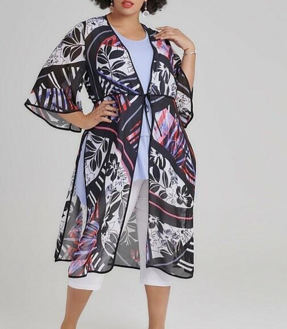 Taking Shape Womens Bon Voyage Kimono Size 24 (new)