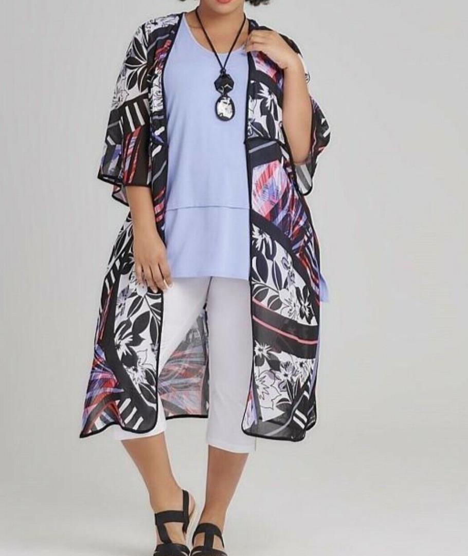 Taking Shape Womens Bon Voyage Kimono Size 24 (new)