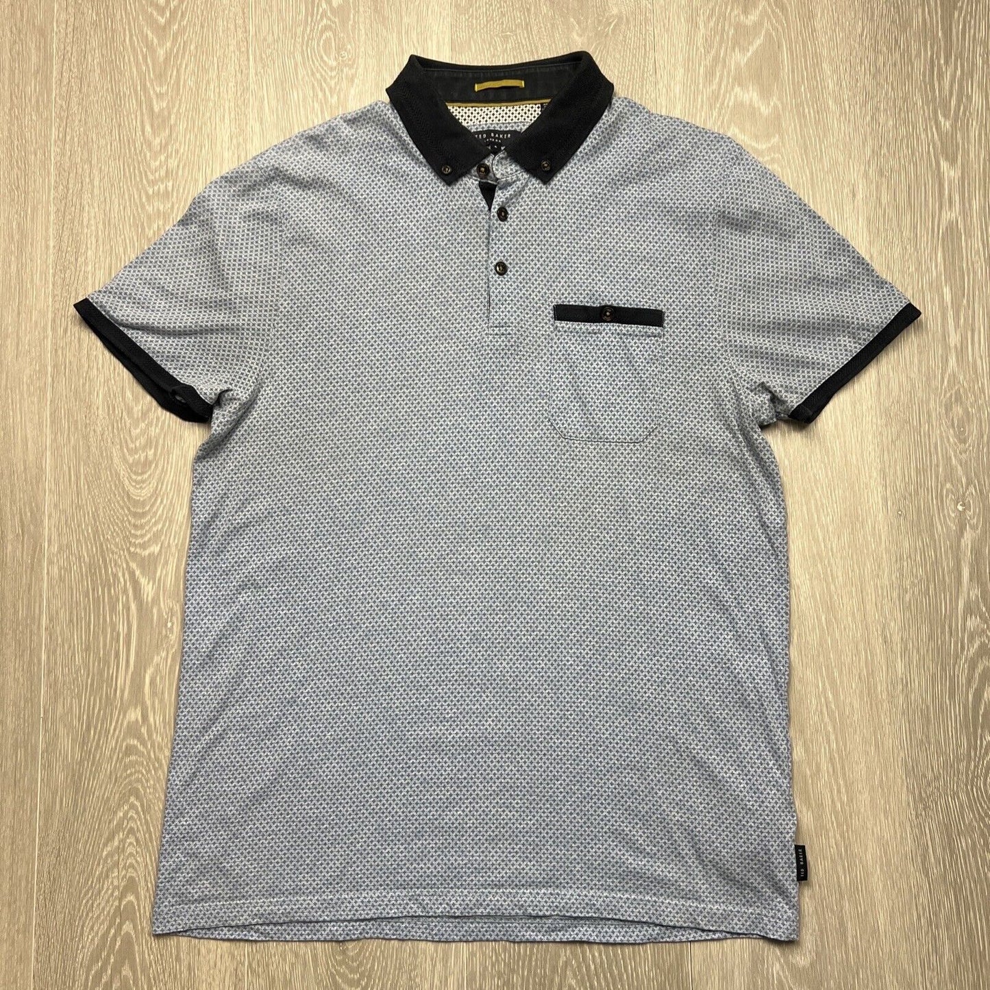 Ted Baker Mens Blue Polo Shirt Size 4