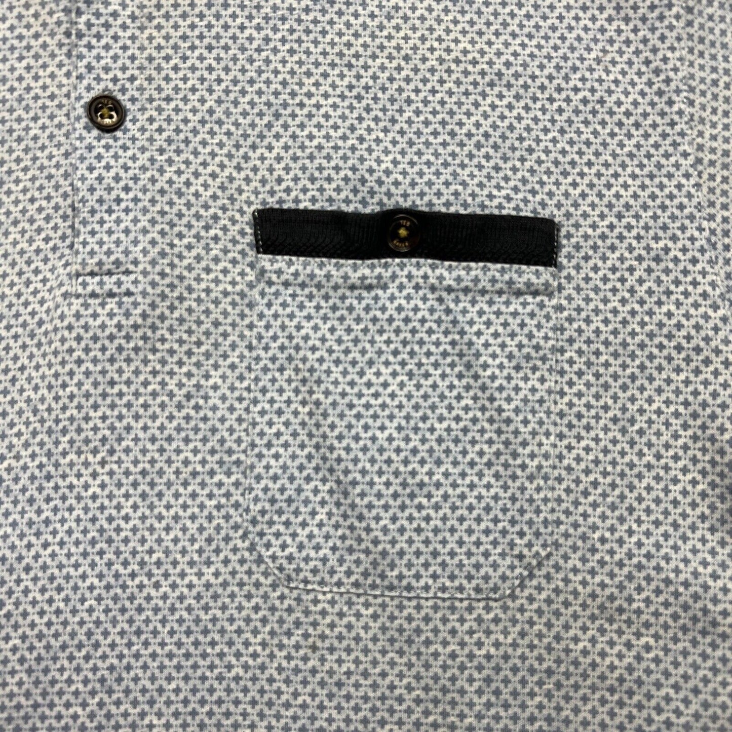 Ted Baker Mens Blue Polo Shirt Size 4
