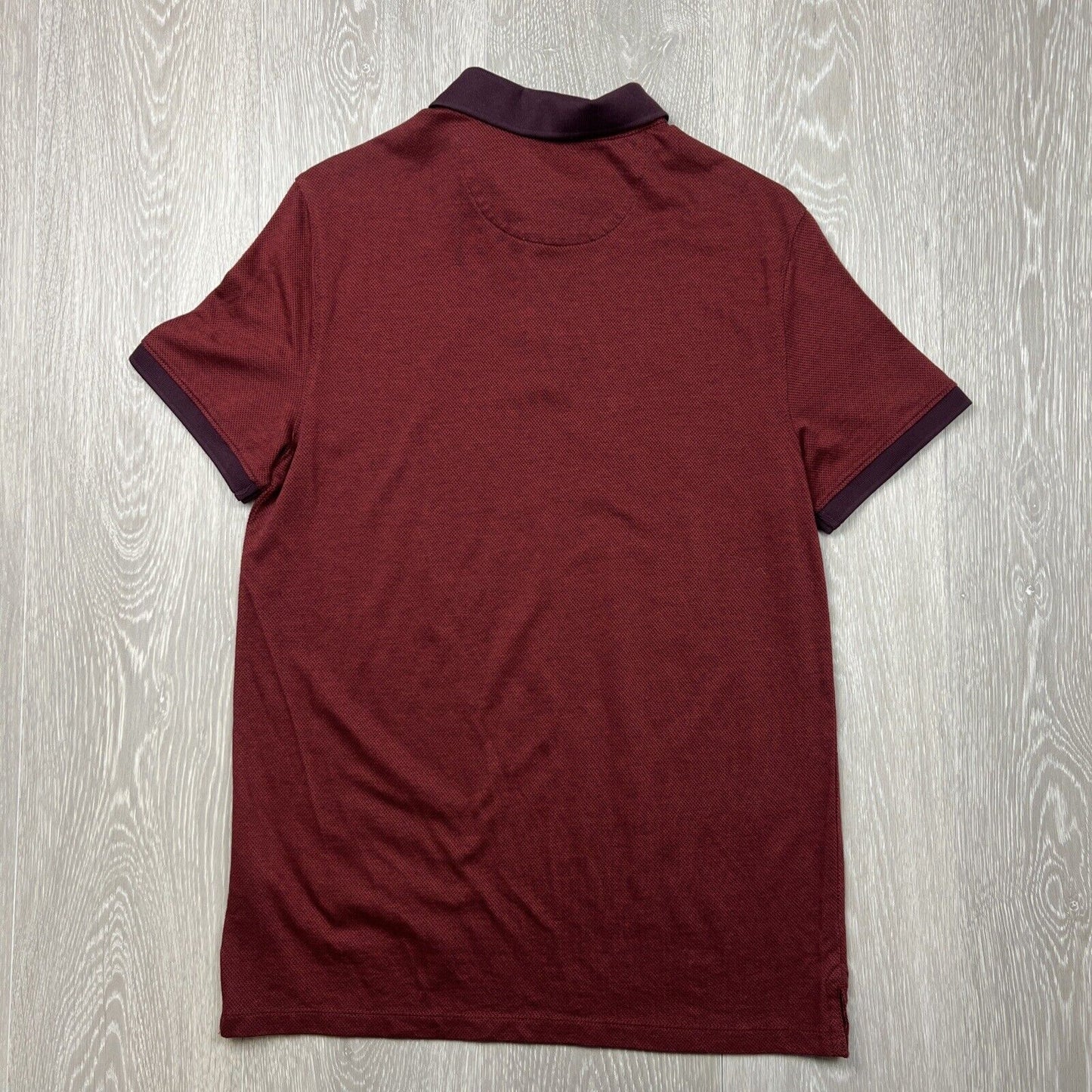Calvin Klein Mens Red Short Sleeve Polo Shirt Size Small