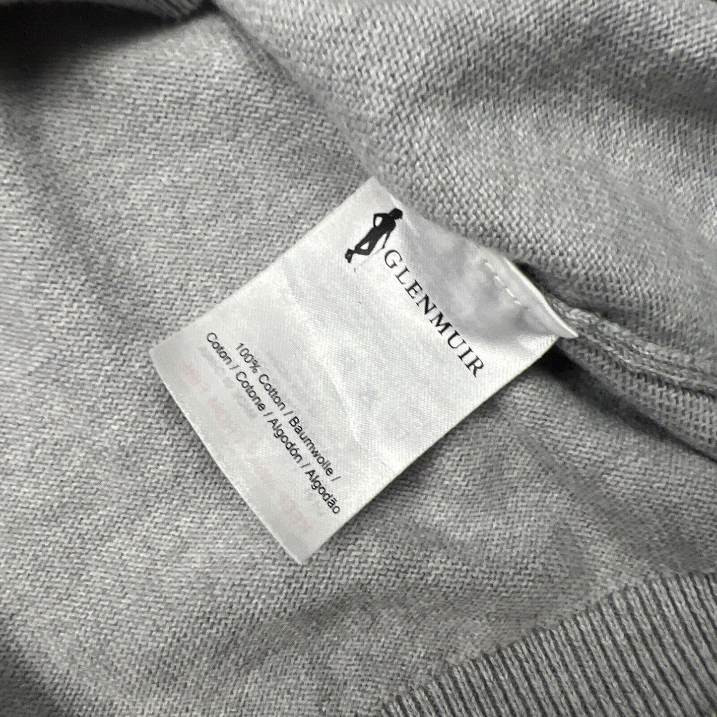 Glenmuir Womens Grey 1/4 Zip Knitted Jumper Size XL