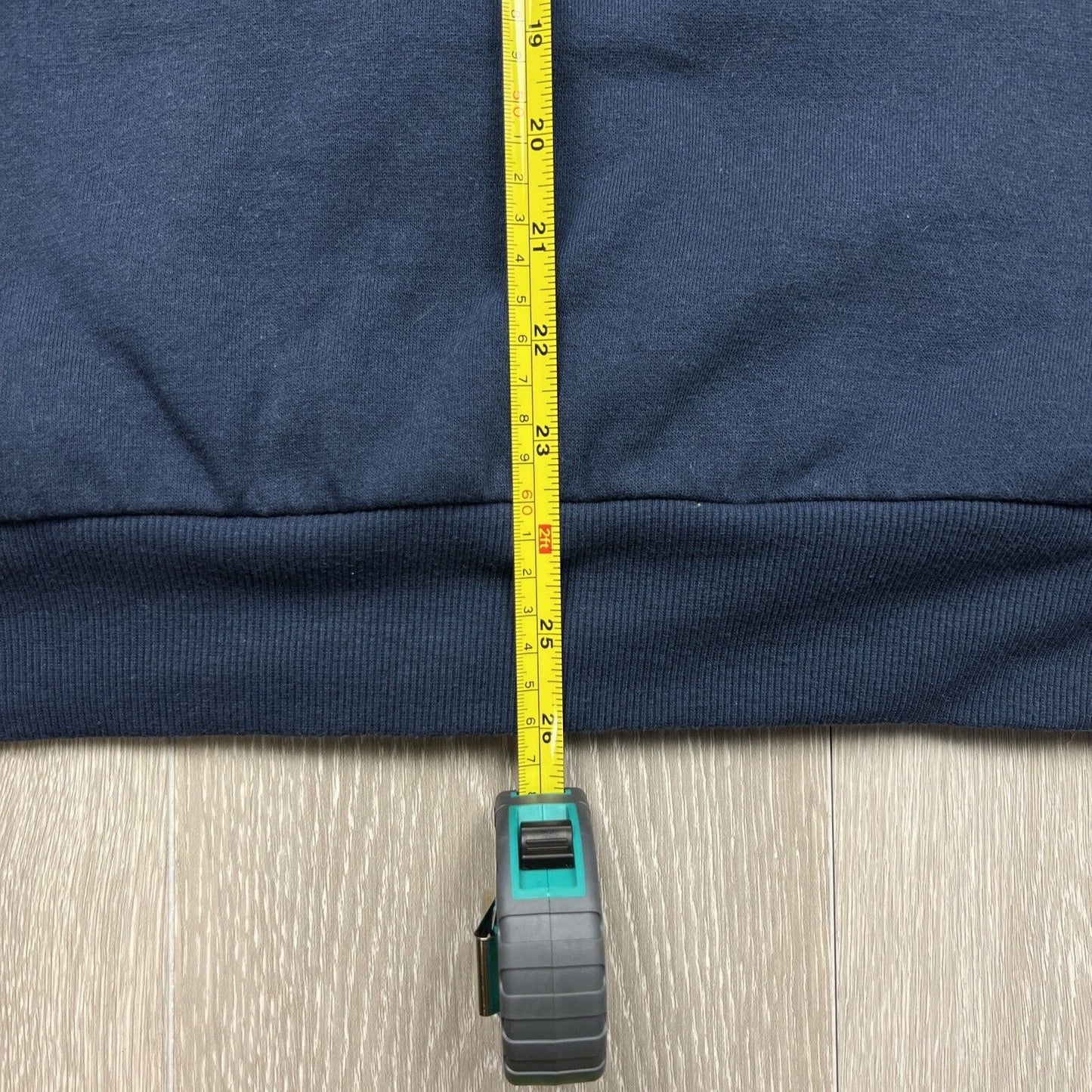 Dickies Mens Navy Blue Full Zip Fleece Lined Hoodie Size Medium