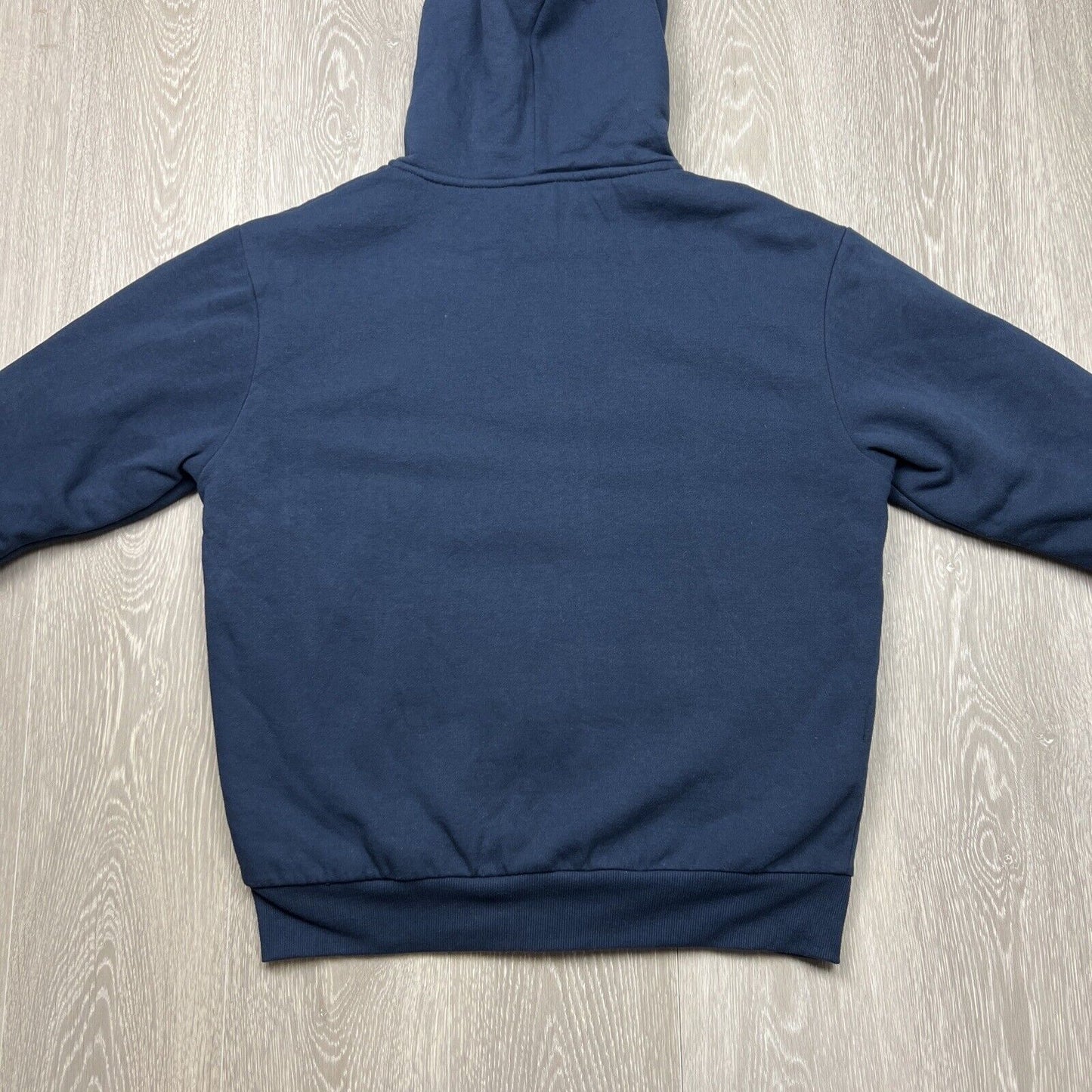 Dickies Mens Navy Blue Full Zip Fleece Lined Hoodie Size Medium
