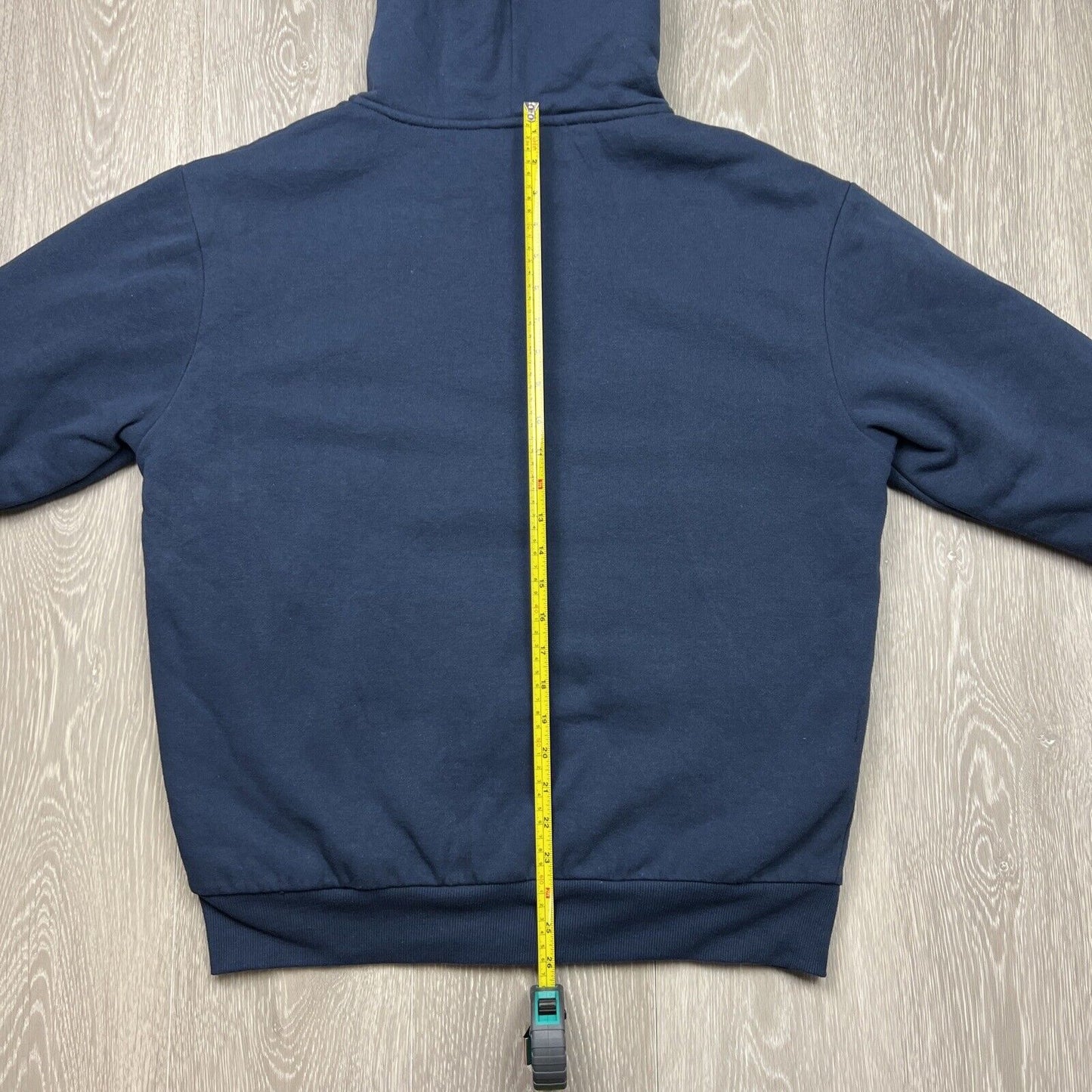 Dickies Mens Navy Blue Full Zip Fleece Lined Hoodie Size Medium