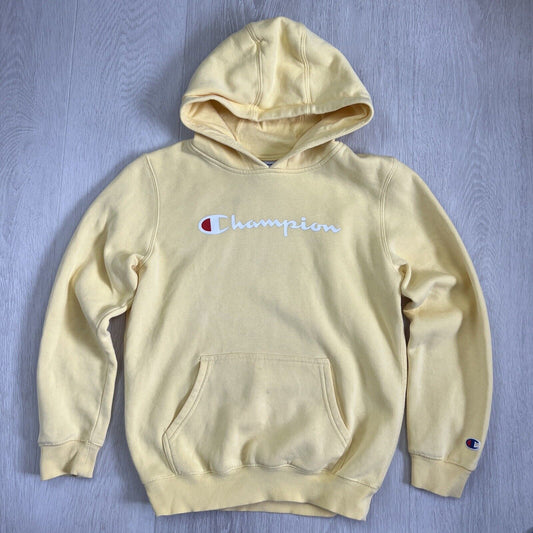 Champion Kids Yellow Pullover Hoodie Size 12 Years