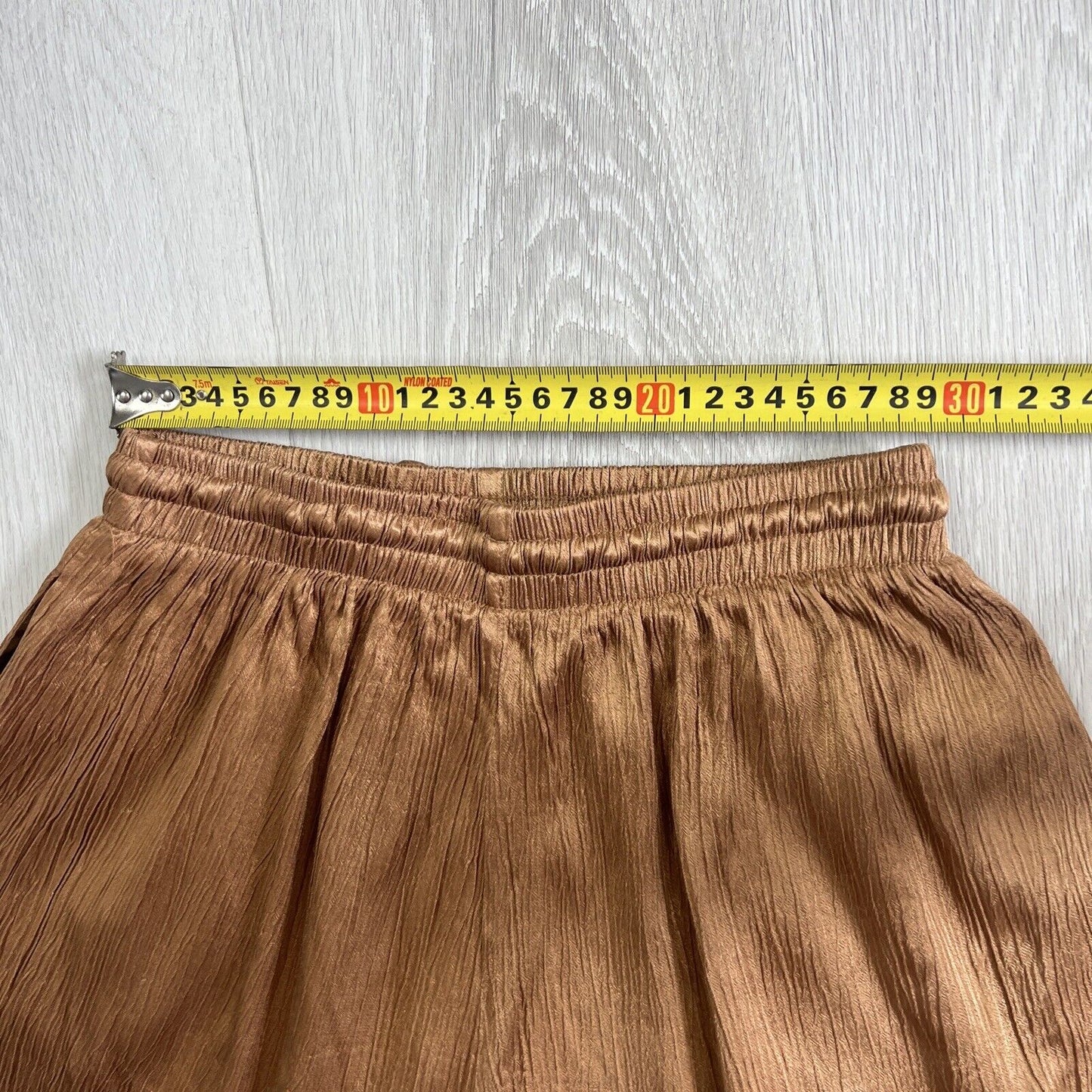 Cotton On Womens Satin Bronze Shorts Size 6