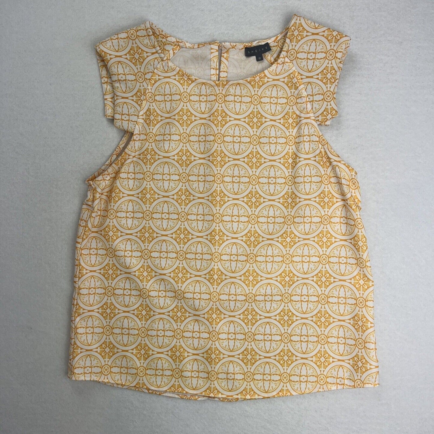 Sheike Womens Yellow Tank Top Size 10