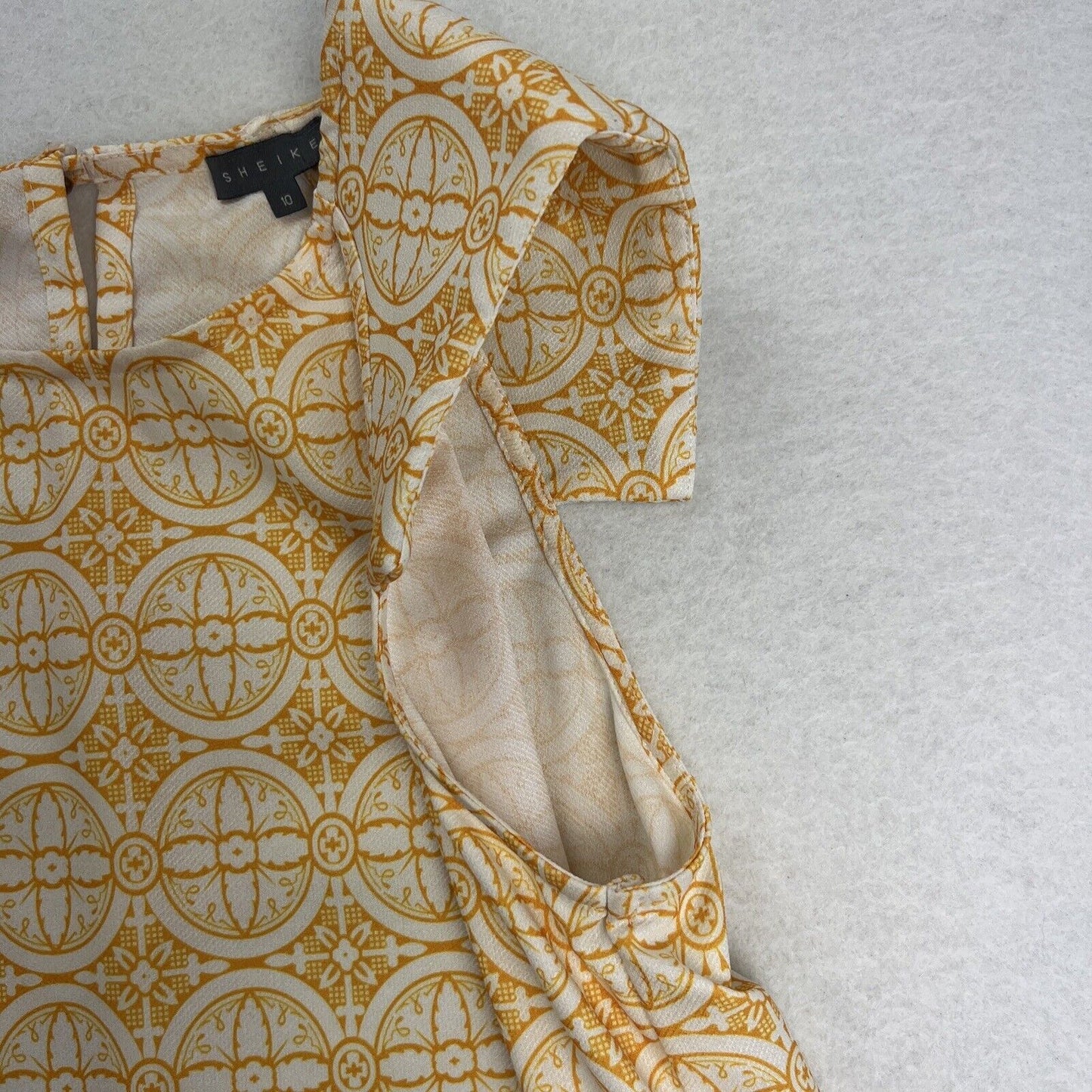 Sheike Womens Yellow Tank Top Size 10