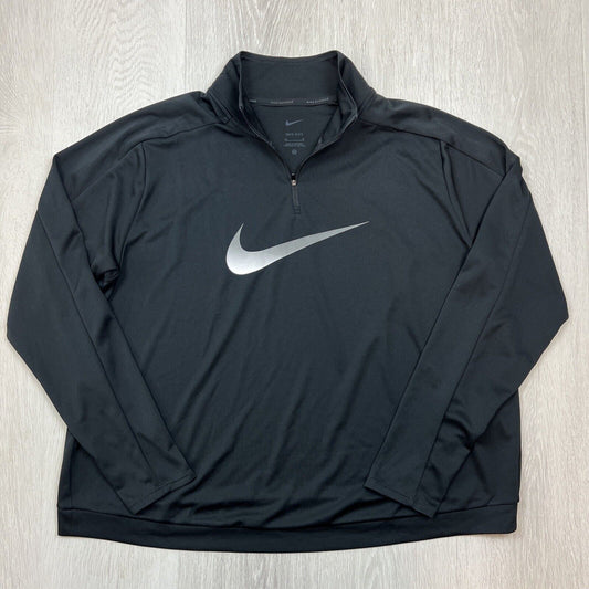 Nike Running Womens 1/4 Zip Black Dri-Fit Shirt Size 1X