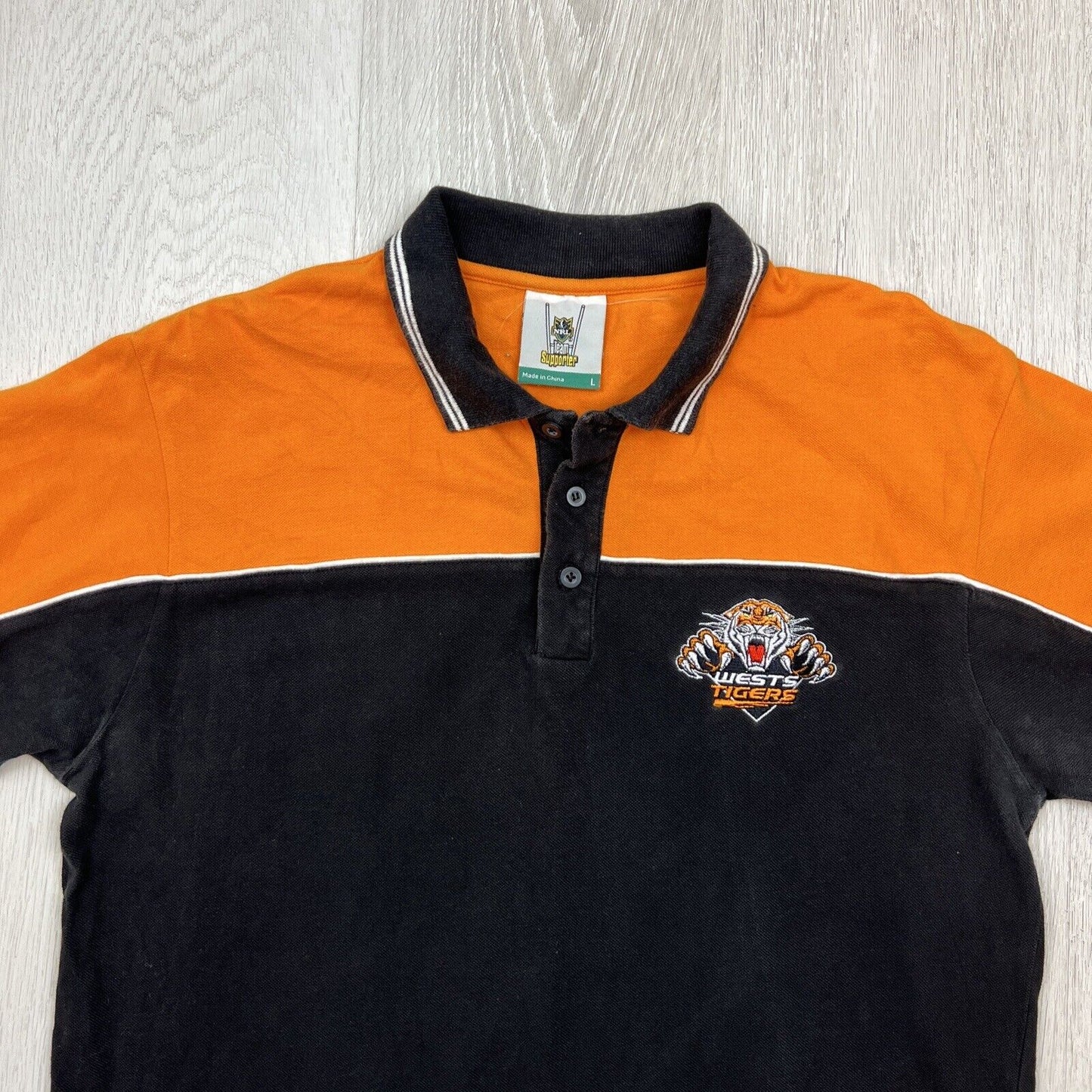 NRL Wests Tigers Mens Polo Shirt Size Large