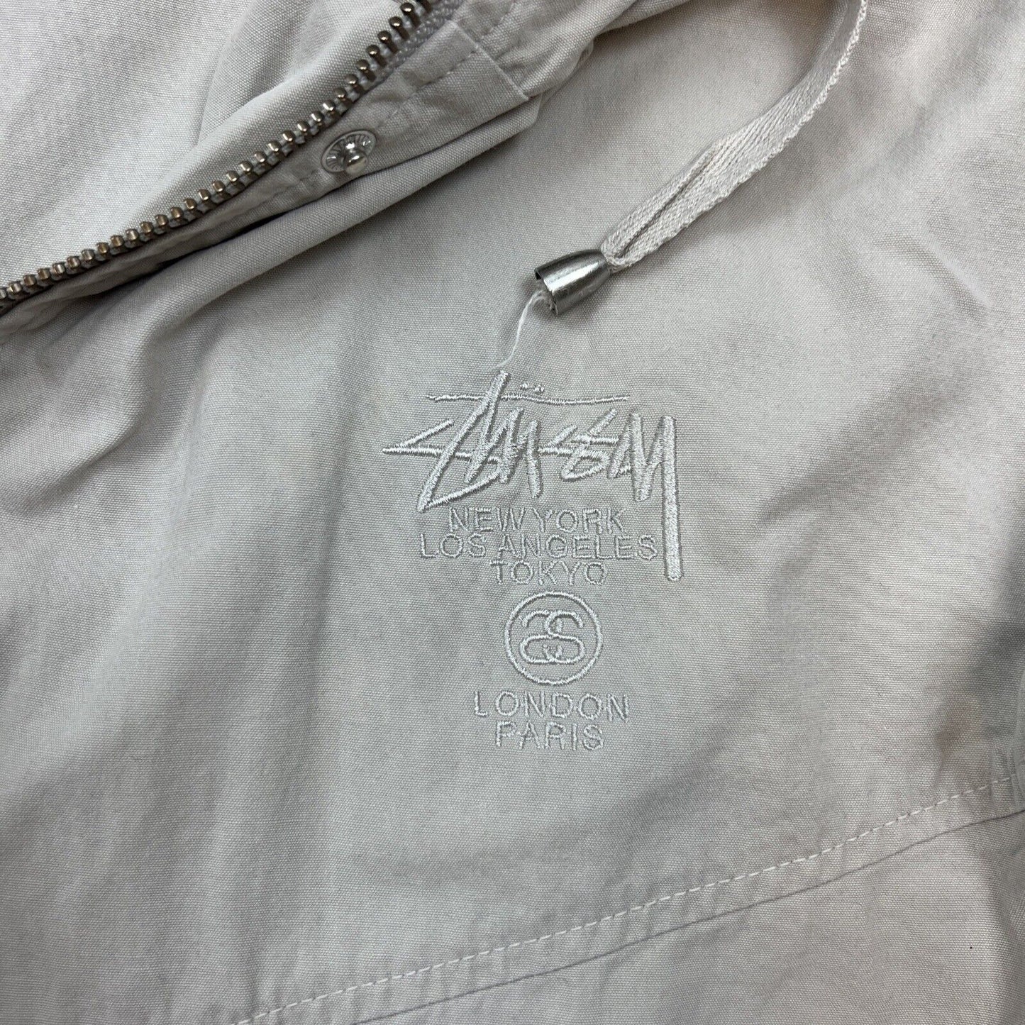 Stussy Womens Hooded Light Cotton Jacket Size 6