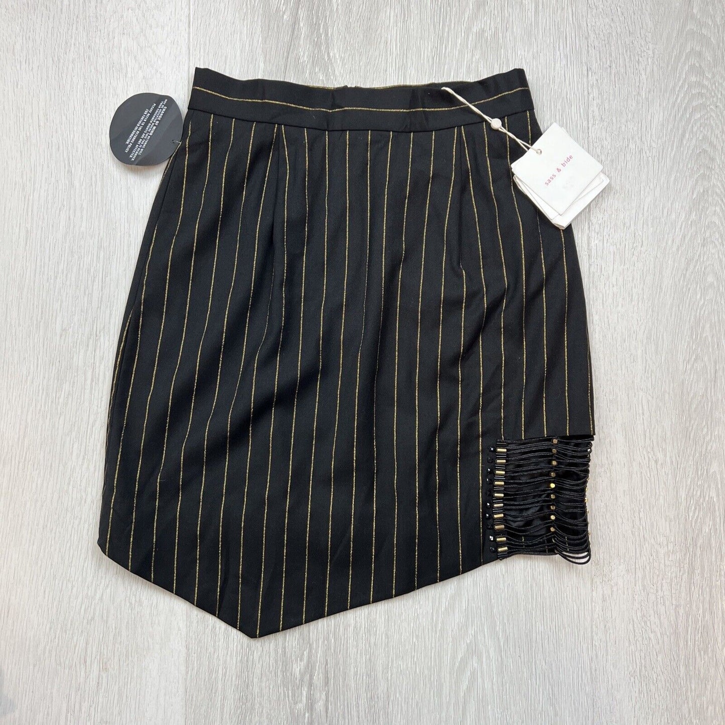 Sass & Bide Rock & Roll Mini Skirt Size 8 (New RRP$ 550)