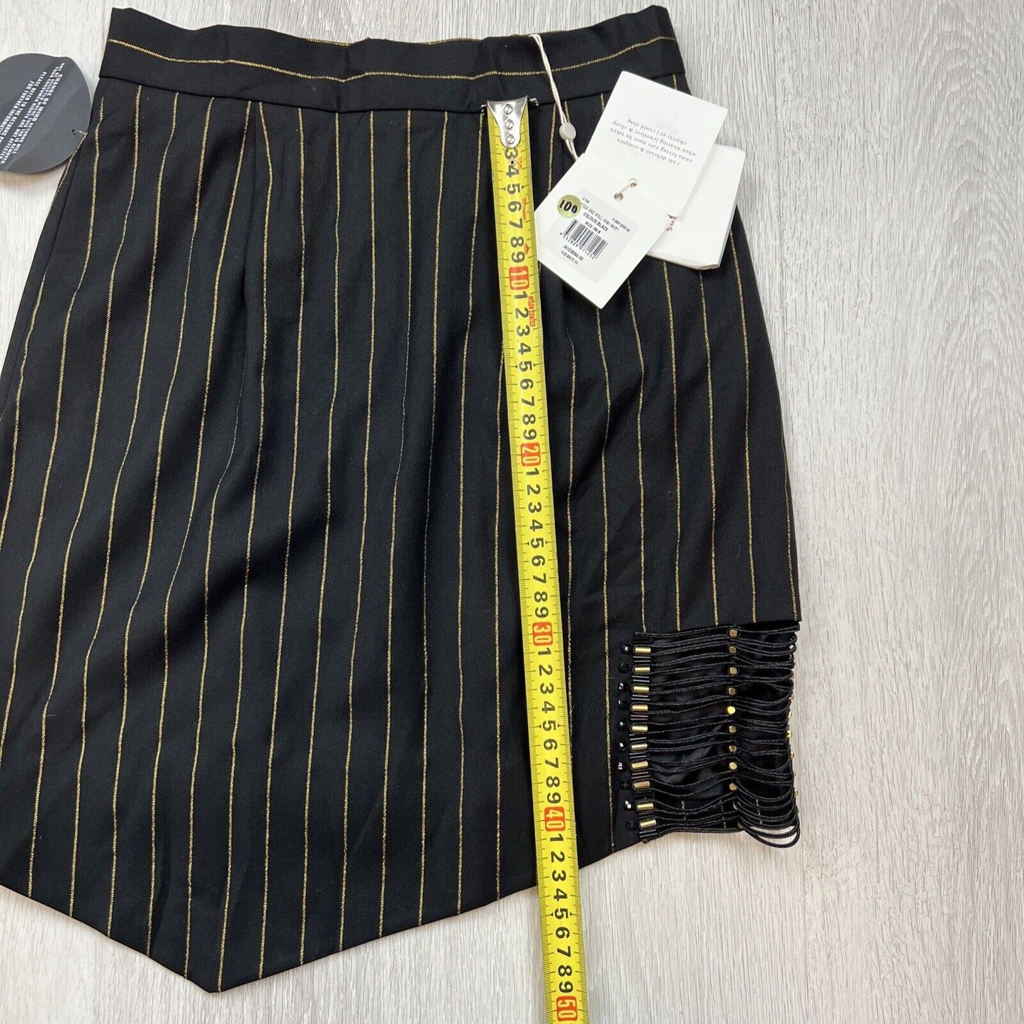 Sass & Bide Rock & Roll Mini Skirt Size 8 (New RRP$ 550)