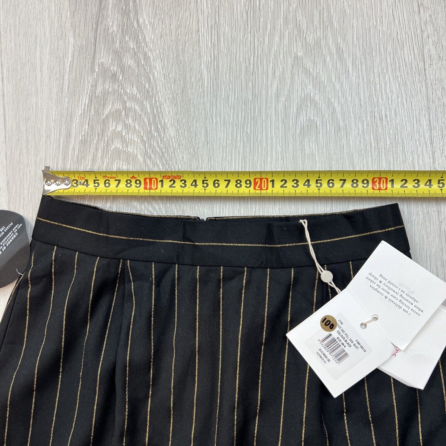 Sass & Bide Rock & Roll Mini Skirt Size 8 (New RRP$ 550)