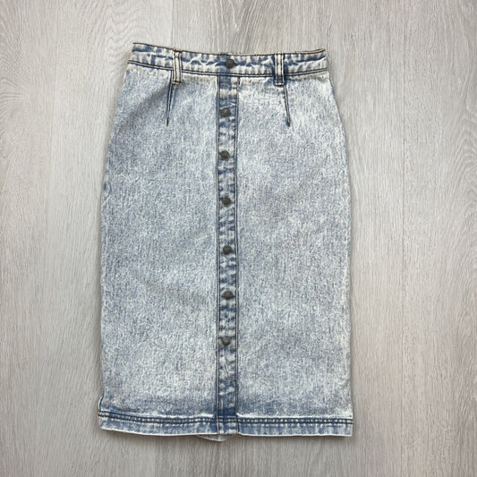 AJE Womens Long Denim Light Wash Skirt Size 8